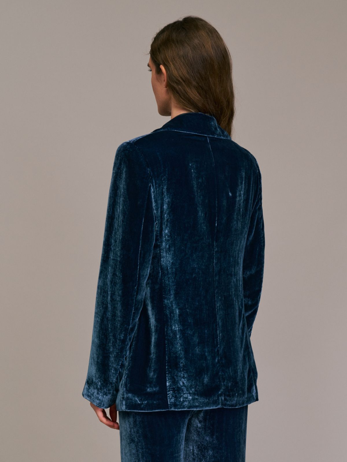 Ventio Velvet Jacket - Blue