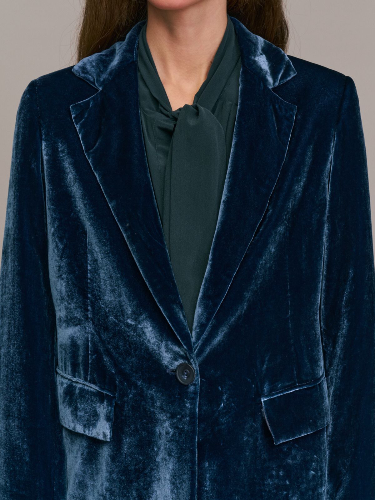 Ventio Velvet Jacket - Blue