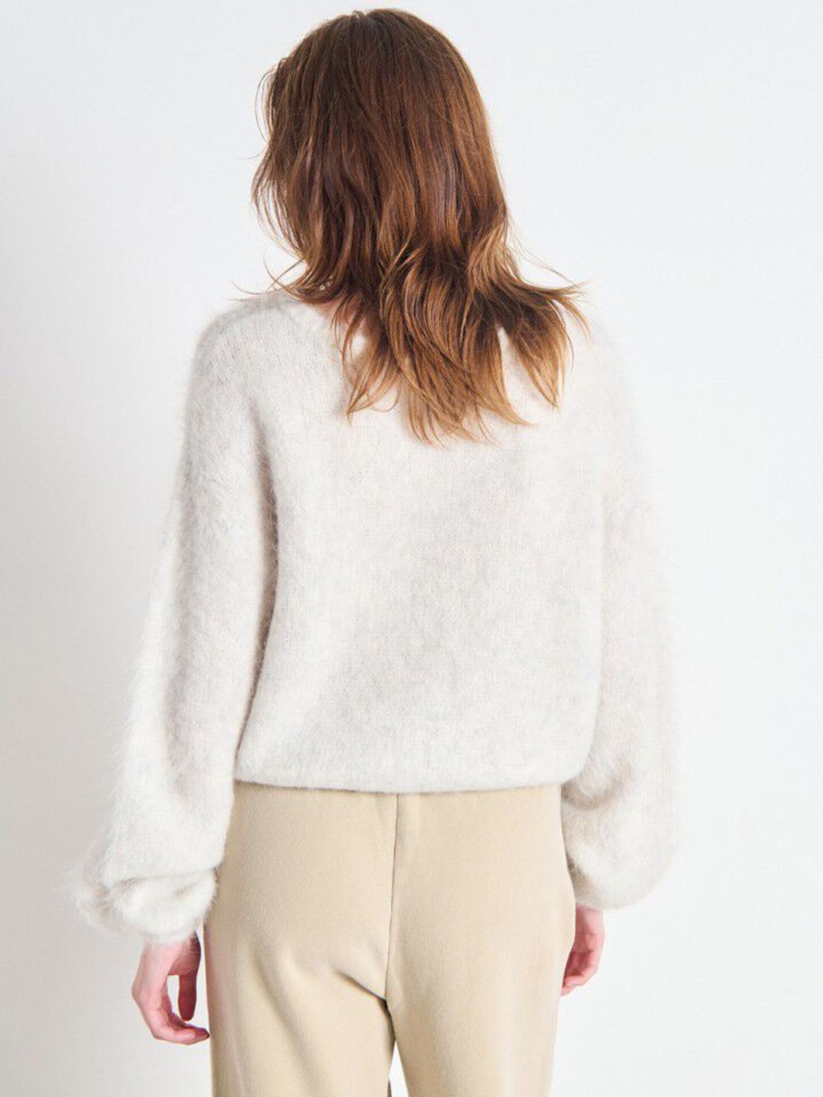 AMERICAN VINTAGE Niby Melange White Sweater