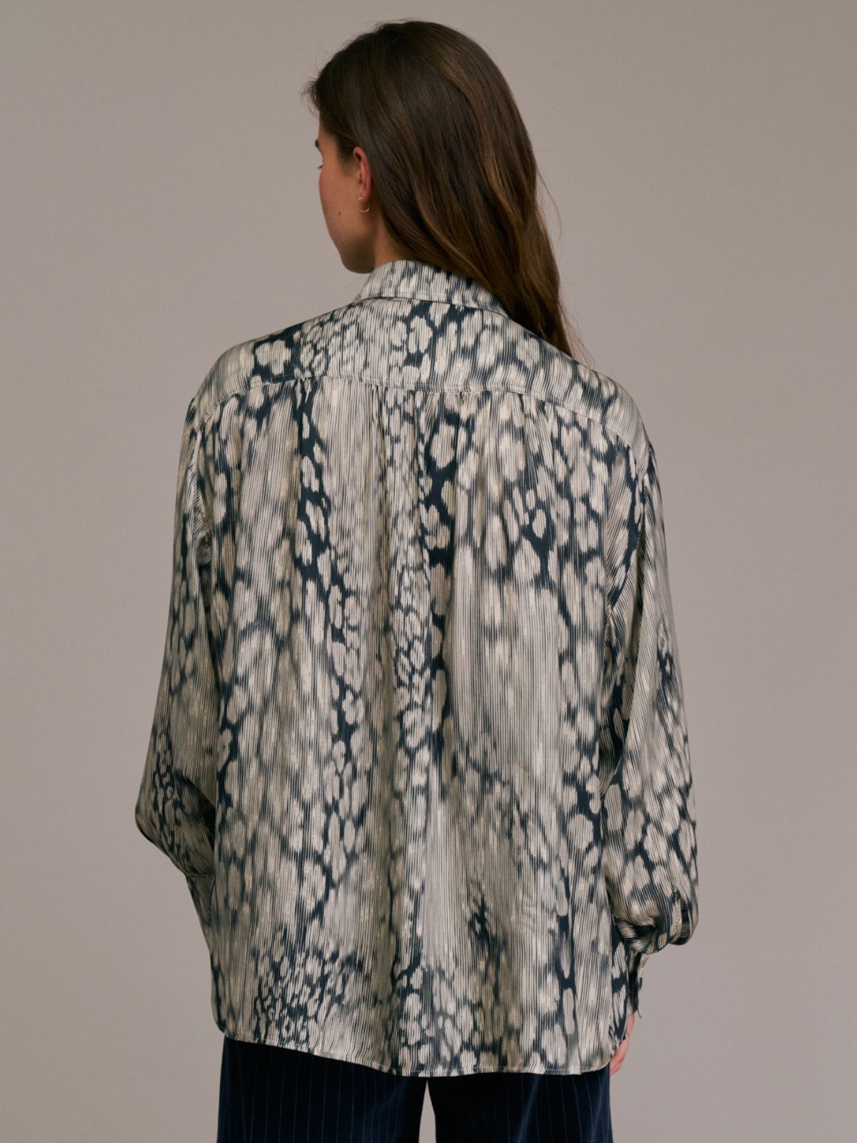 Carina Print Shirt - Ecru
