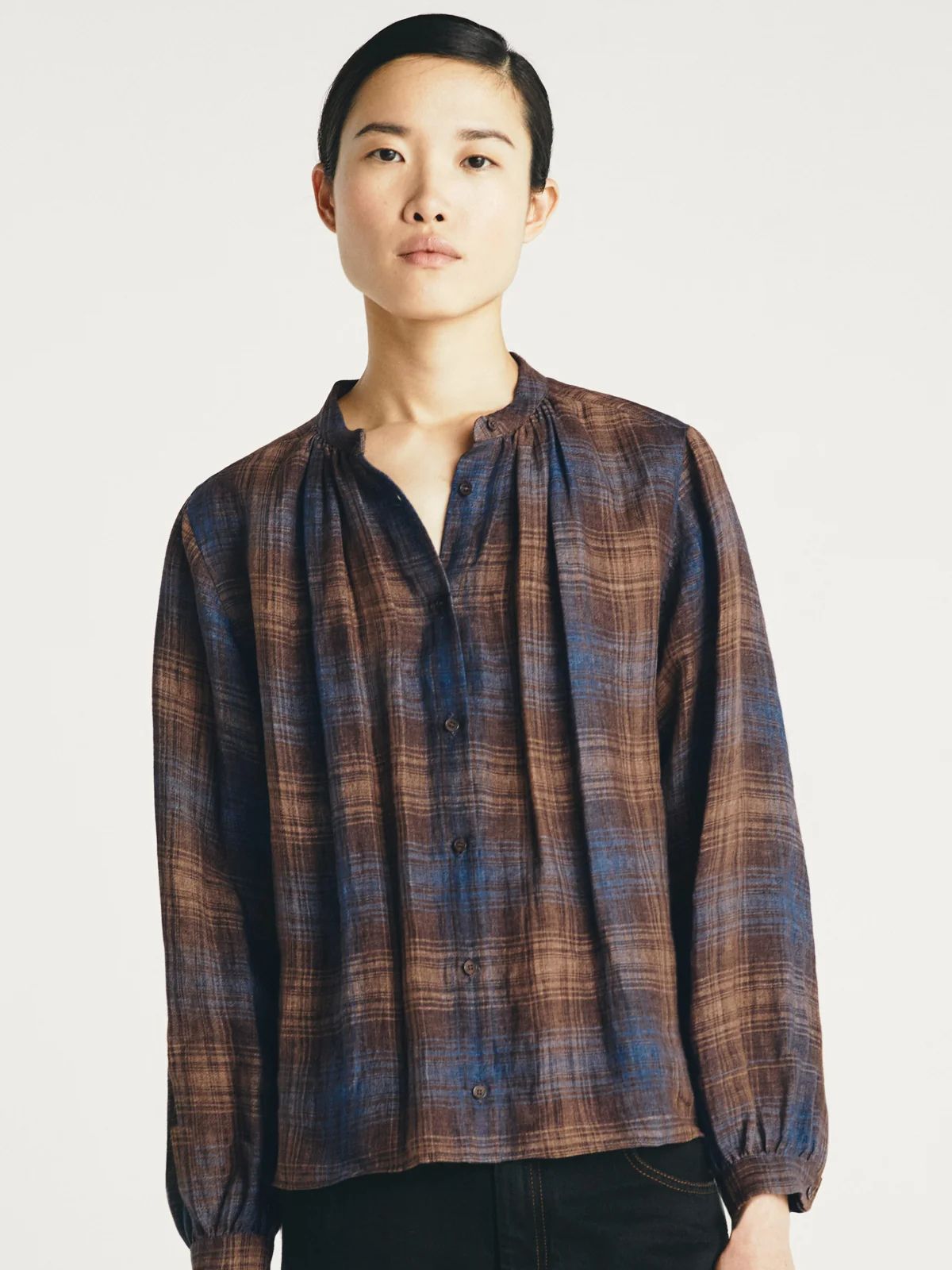 Dupond Check Shirt - Brown