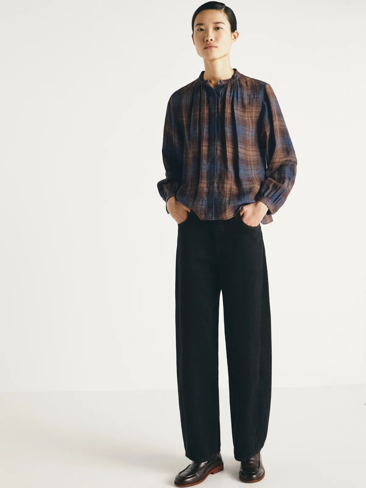 Dupond Check Shirt - Brown
