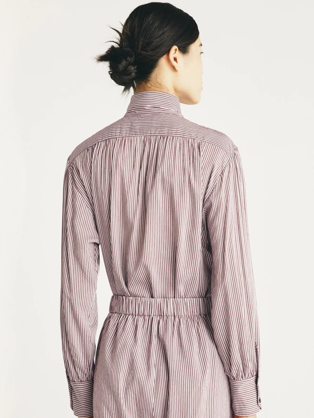 Gilot Bow Collar Shirt - Wine