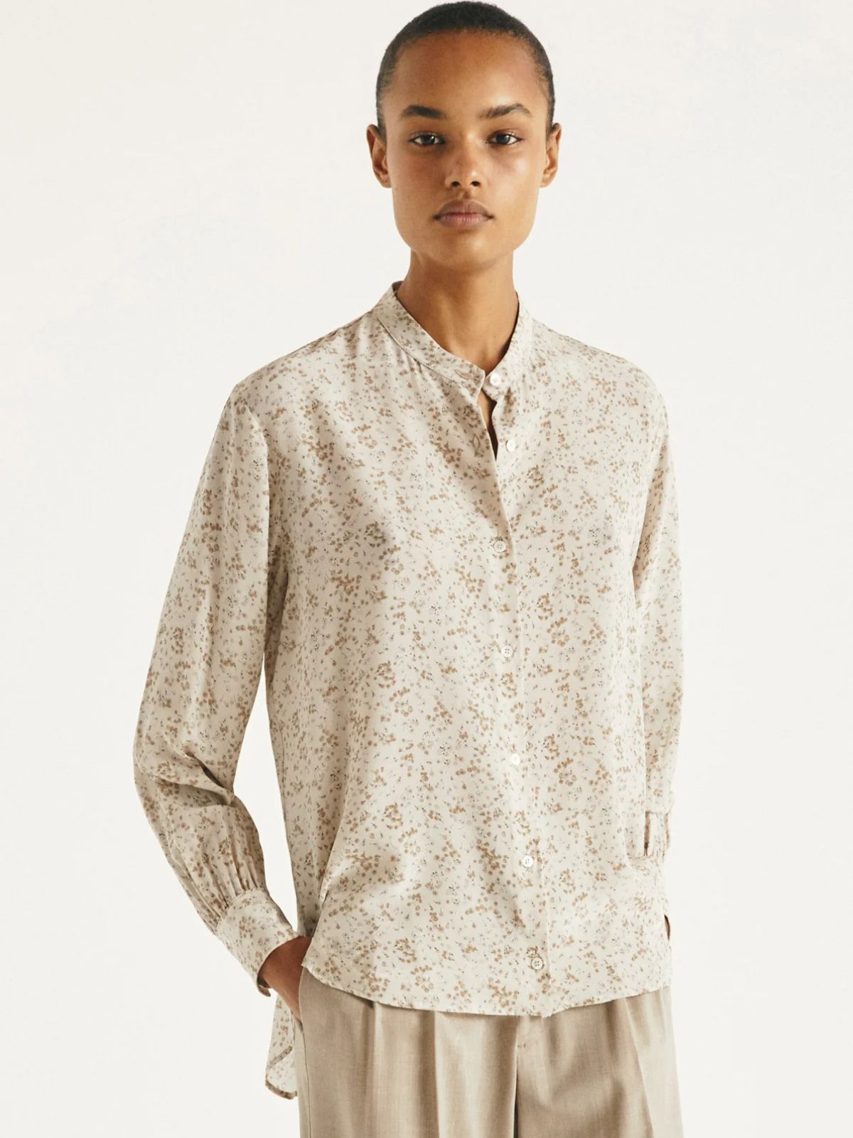 Forain Print Shirt - Beige
