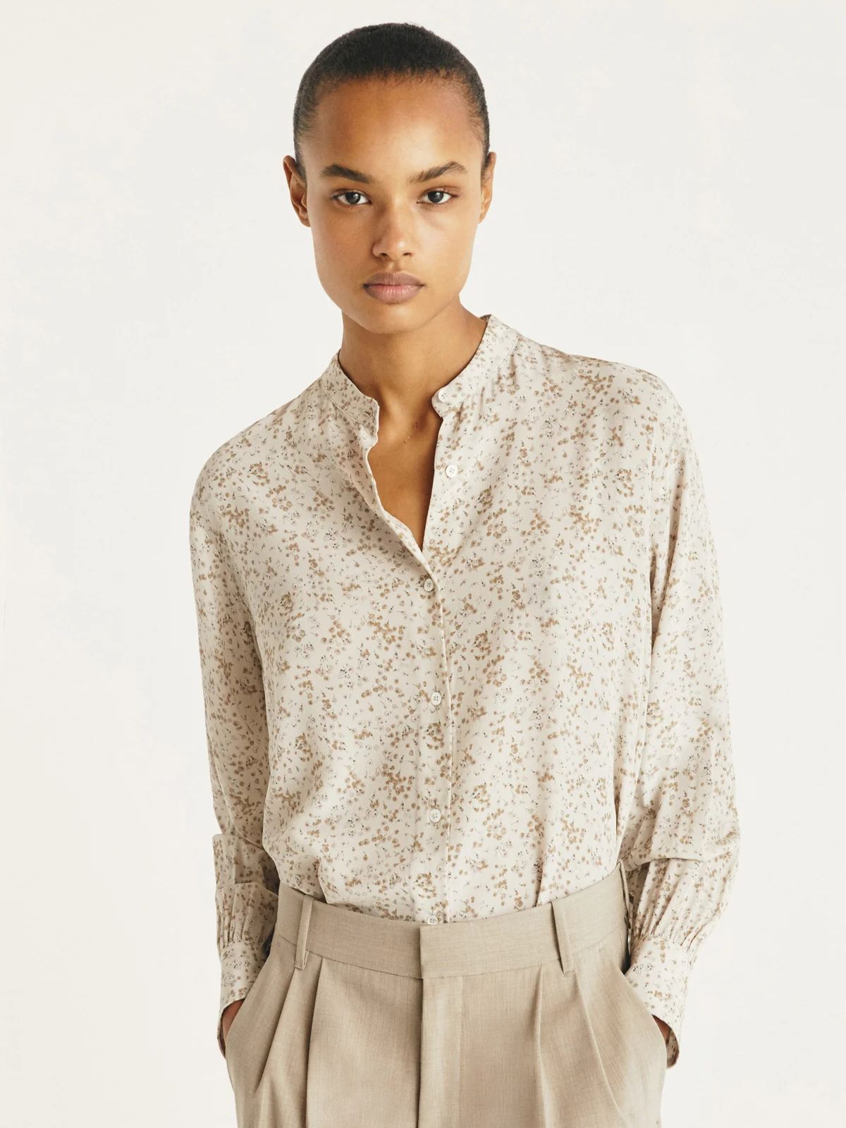 Forain Print Shirt - Beige