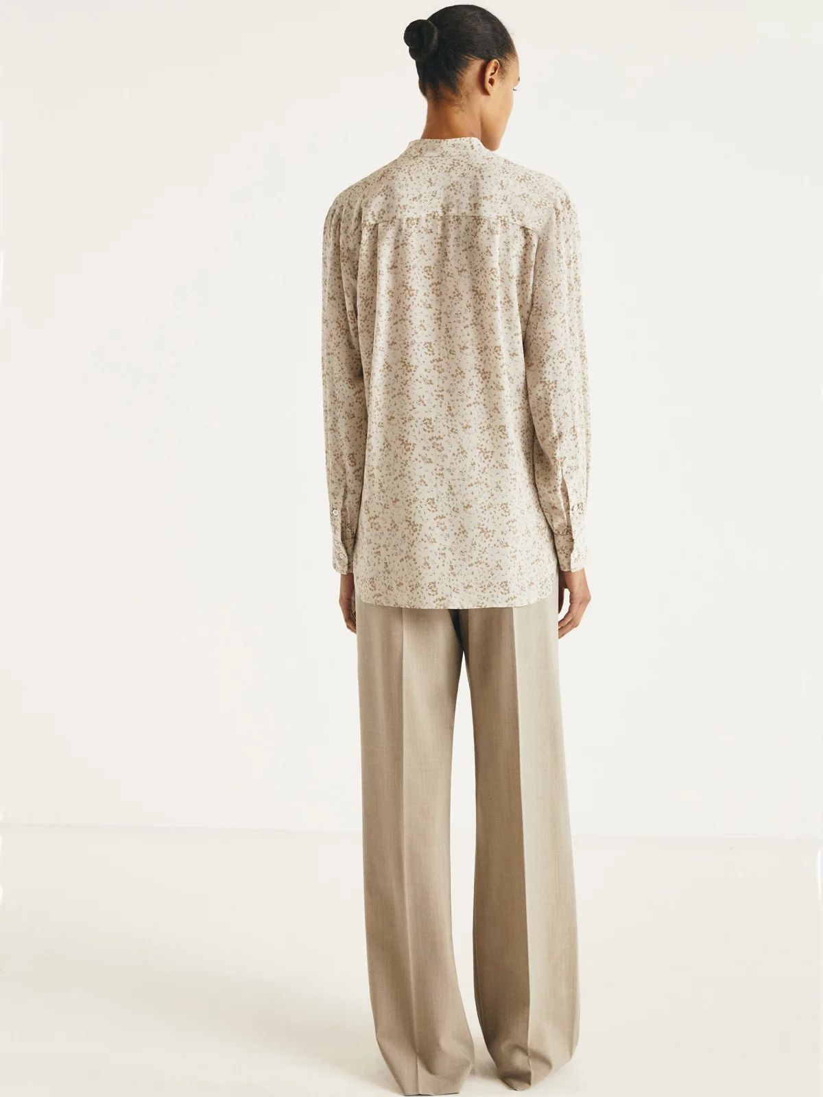 Forain Print Shirt - Beige