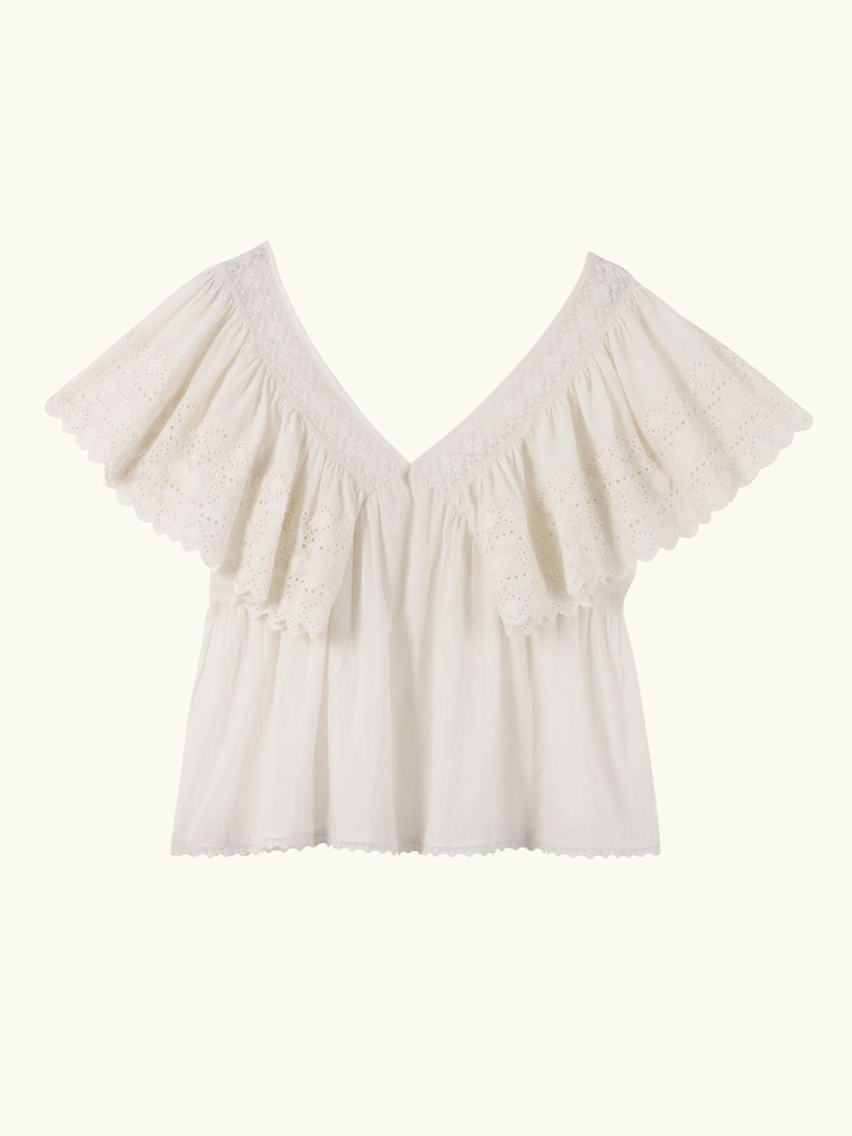 Camelia Frill Top