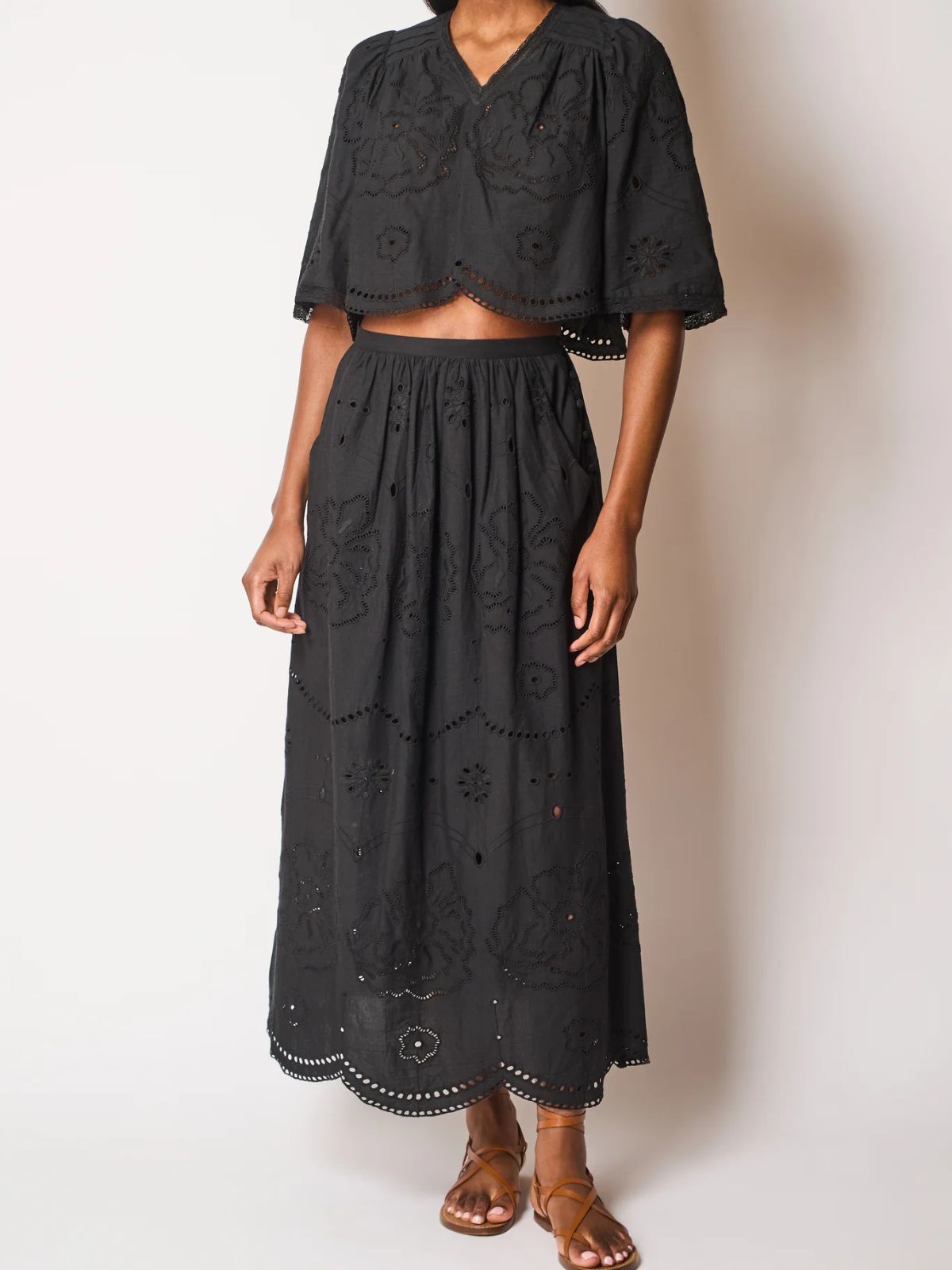 Mabel Cutwork Embroidered Skirt