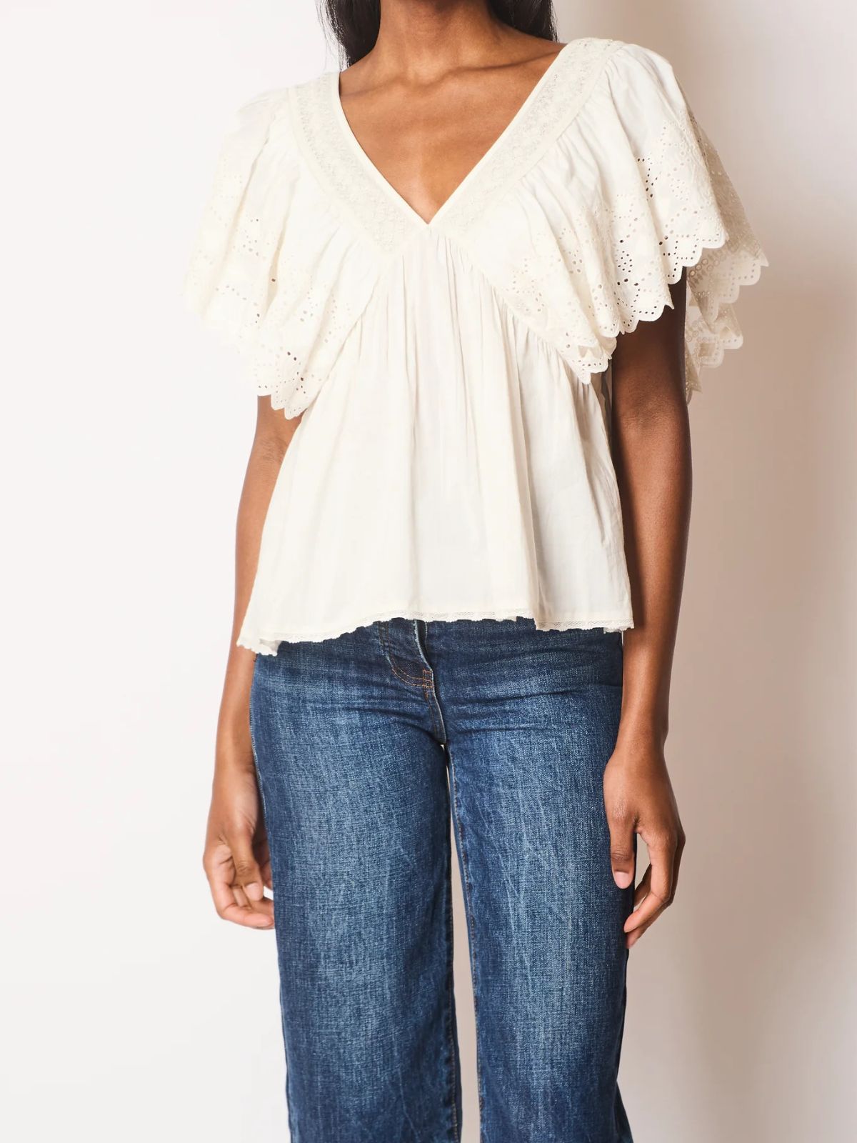 Camelia Frill Top