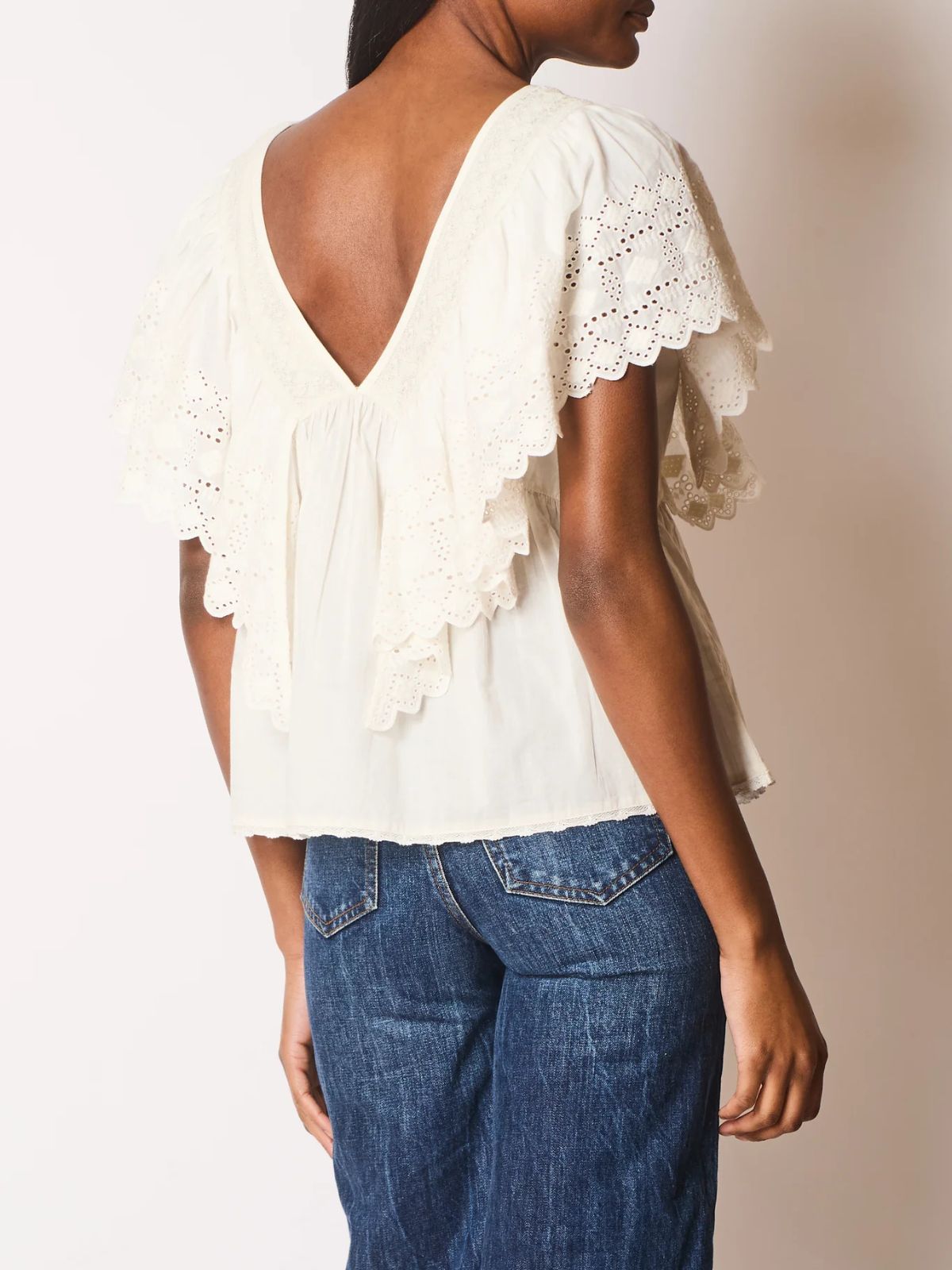 Camelia Frill Top