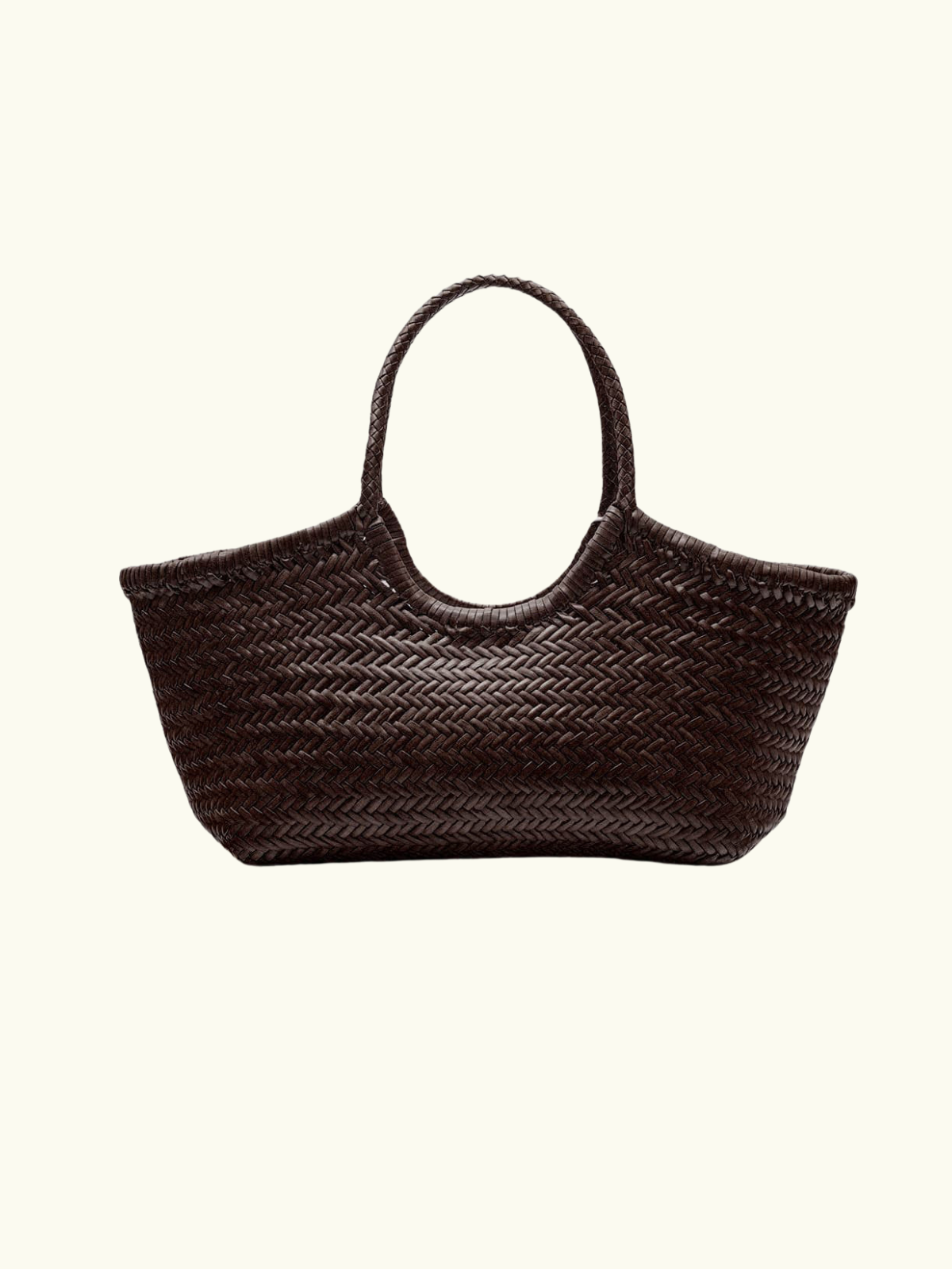 Nantucket Handwoven Big basket - Dark Brown