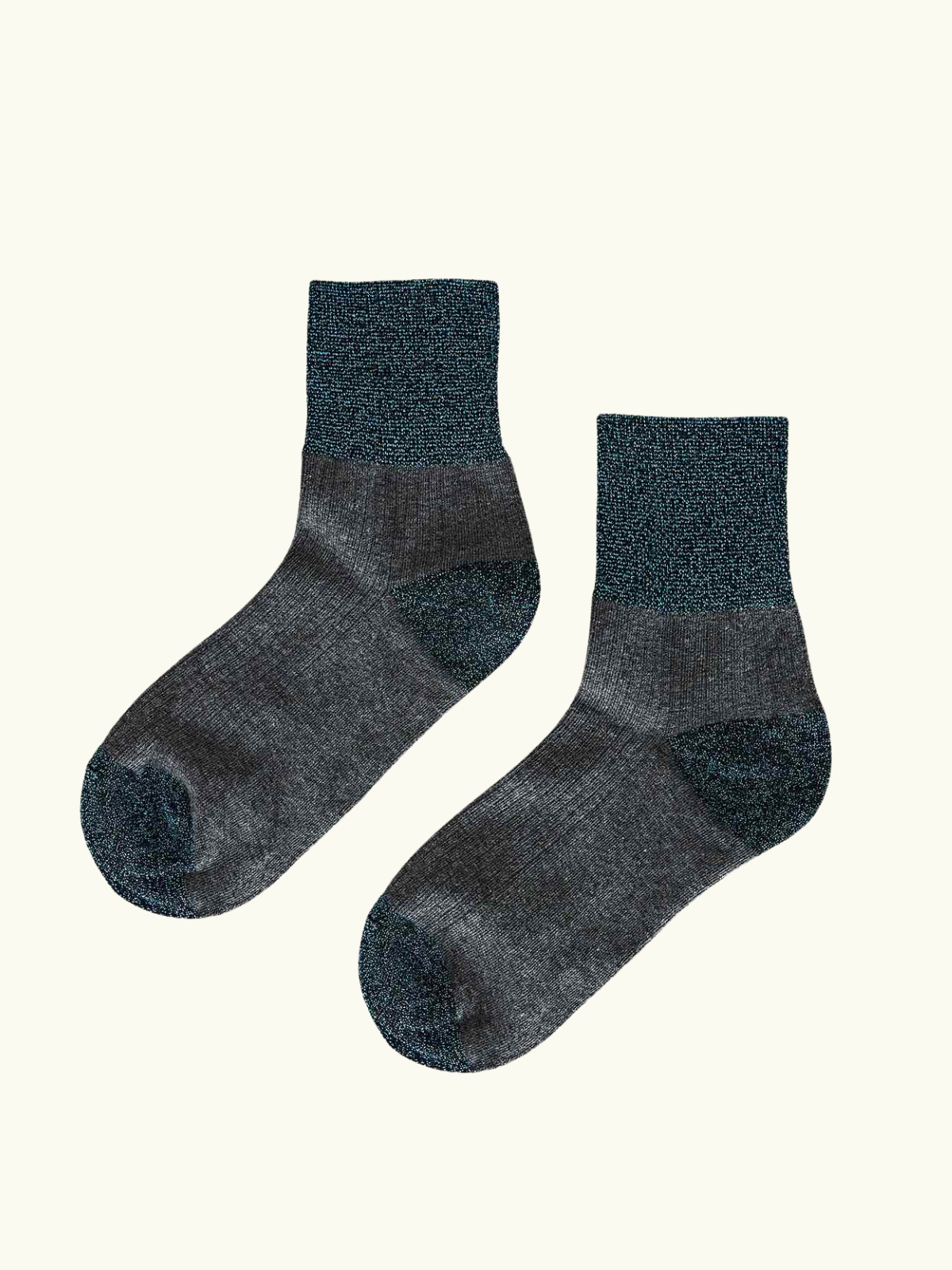 Glitter Socks- Blue and Silver