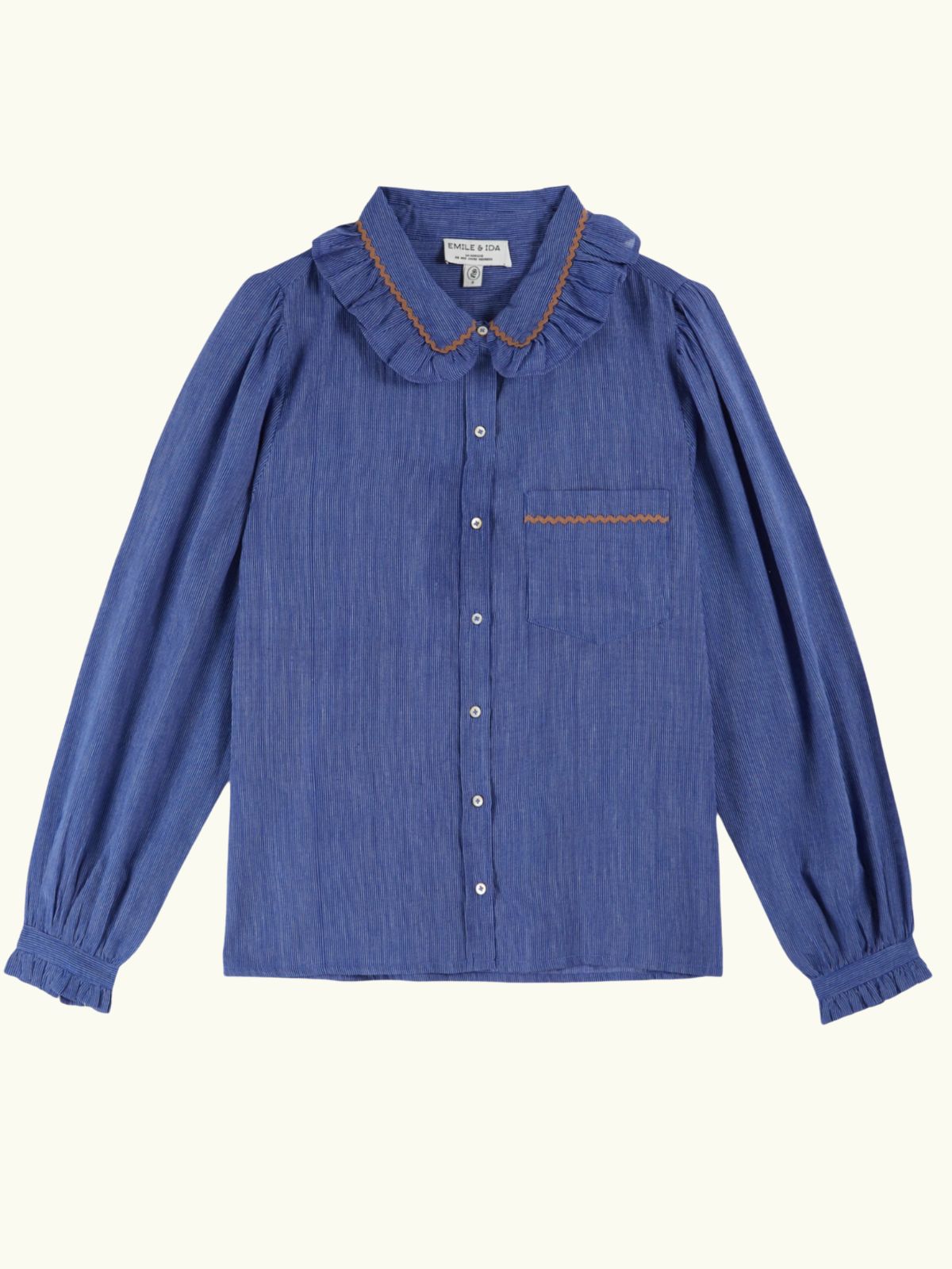 Cassandre Collar Shirt - Blue
