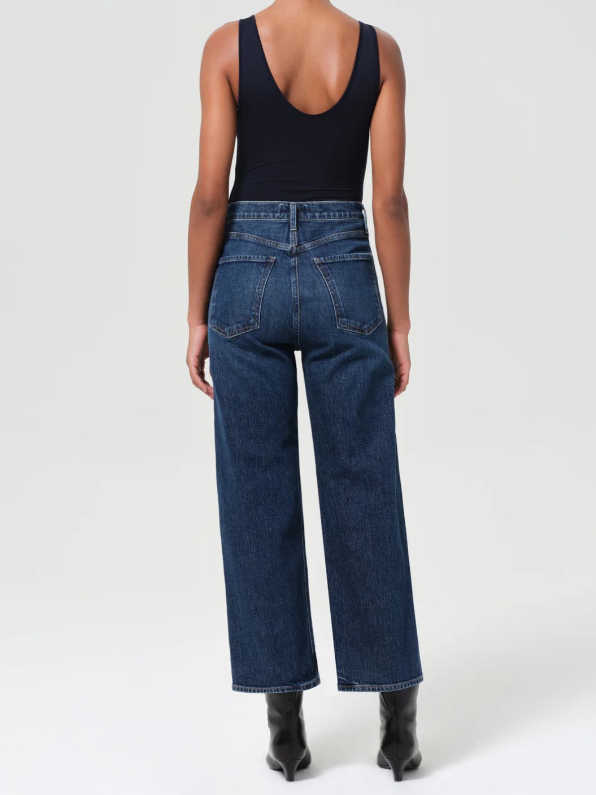 Ren Crop Wide Jean - Vintage Indigo