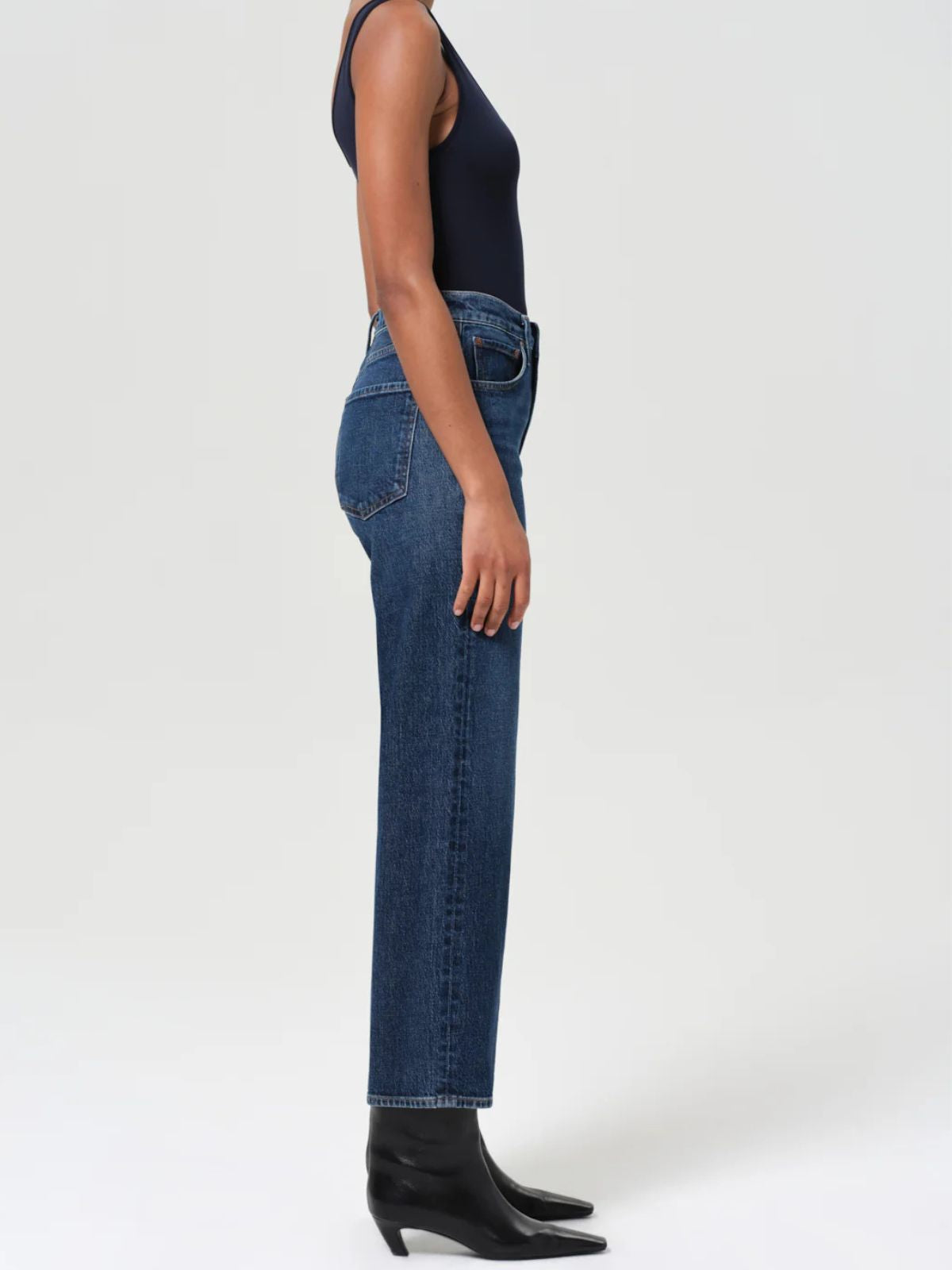 Ren Crop Wide Jean - Vintage Indigo
