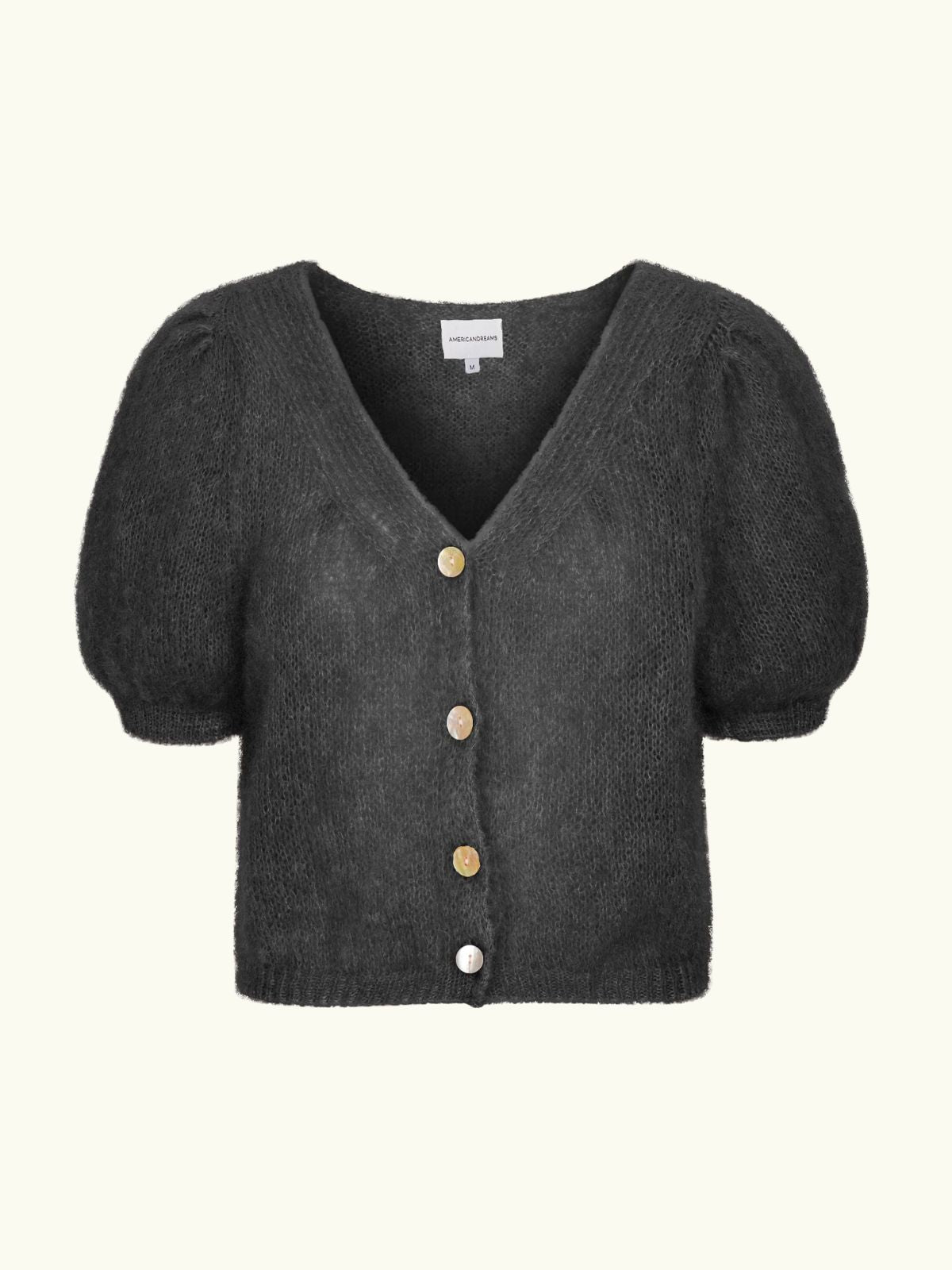 Harper Cropped Cardigan - Black
