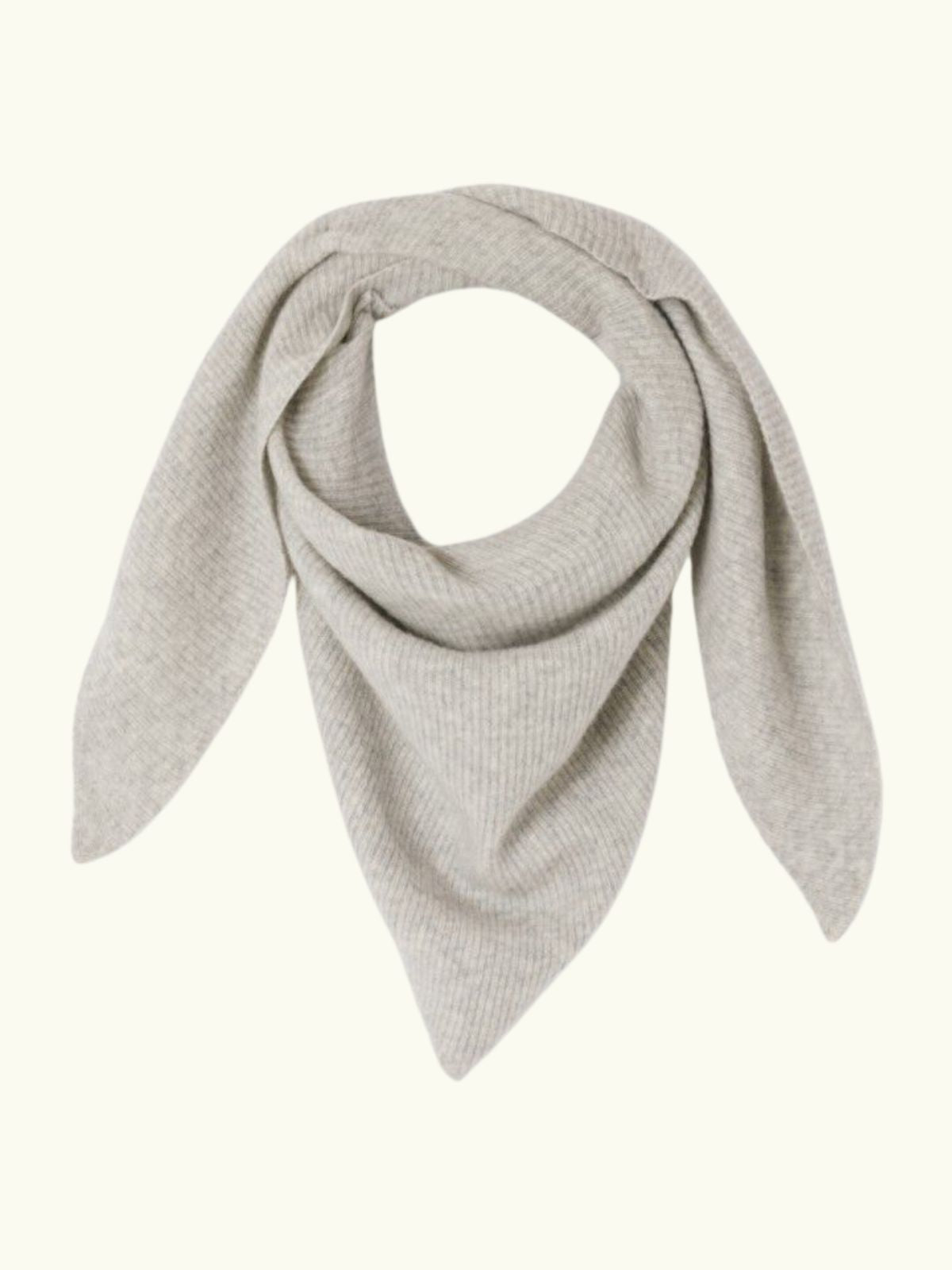 Raxow Triangle Scarf - Light Grey