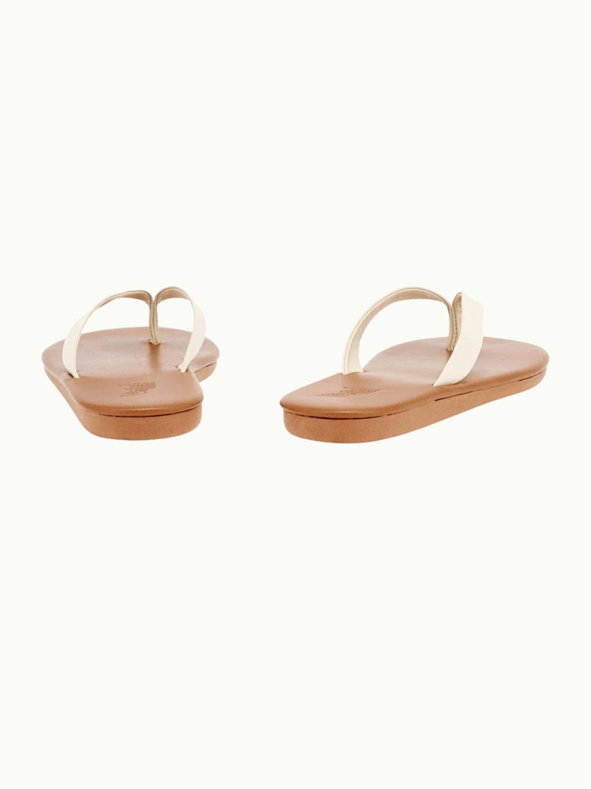 Sayonara Leather Flip Flop - Off White/Cotto