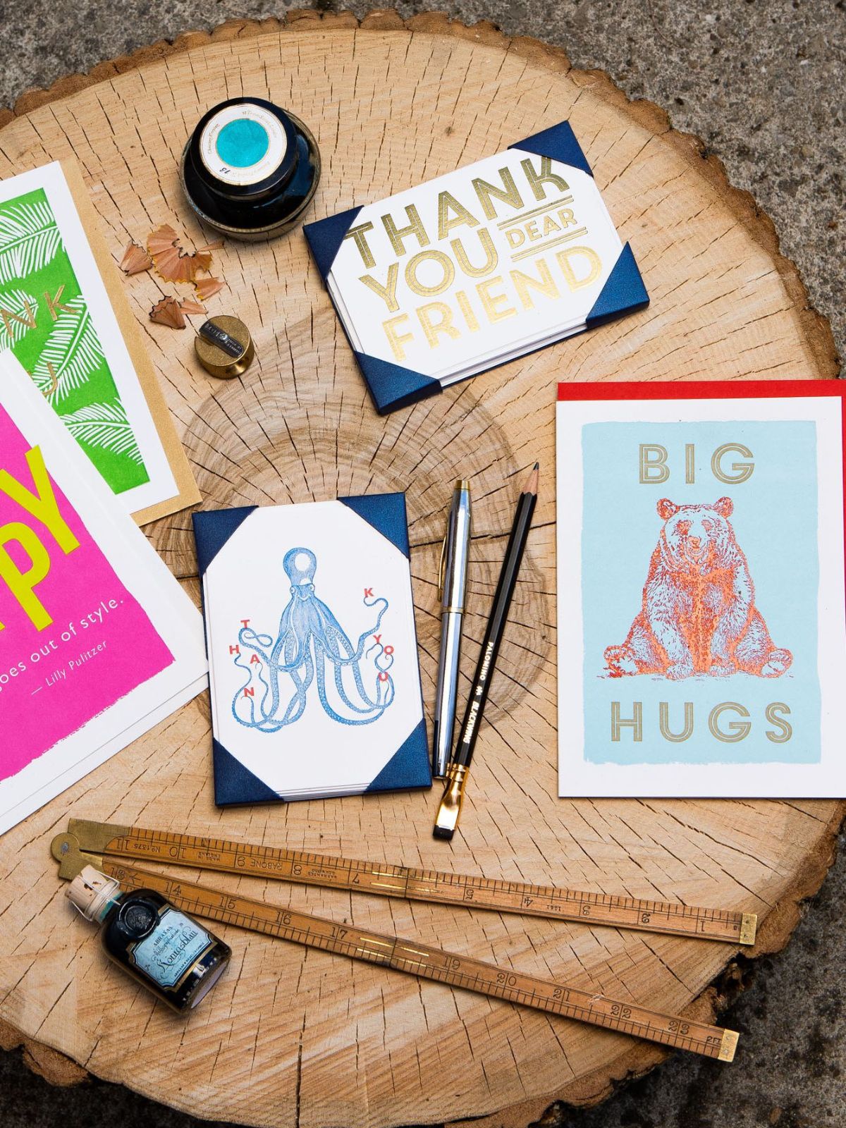 Letterpress Large Card - Big Hugs