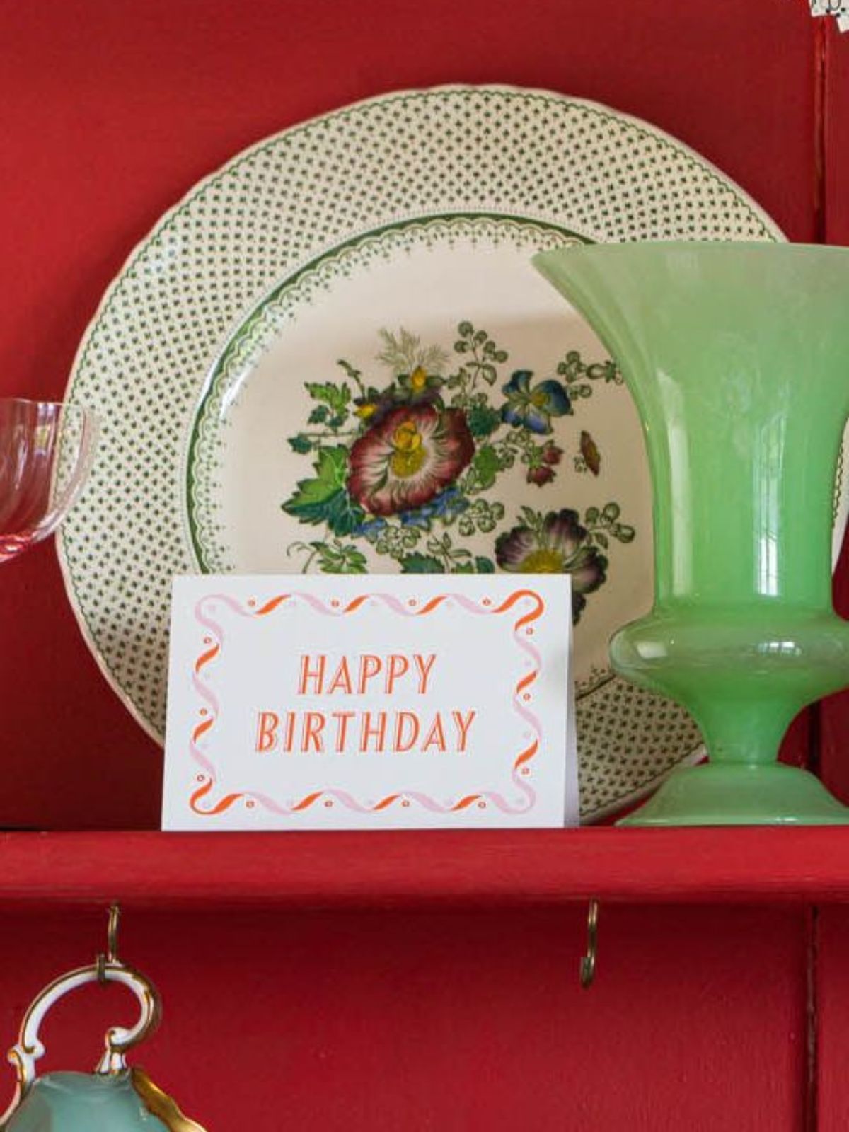 Letterpress Small Card - Happy Birthday