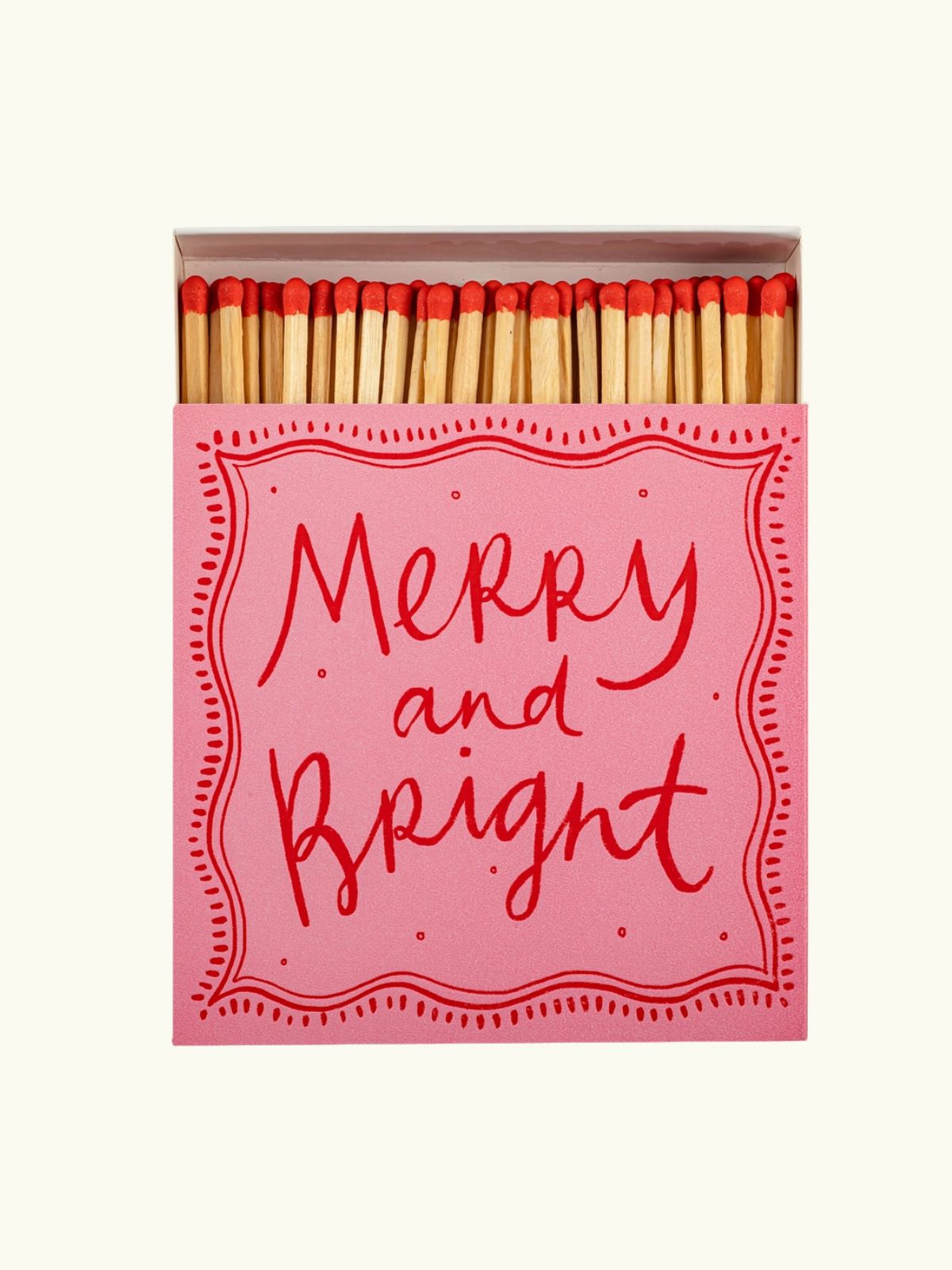 Square Matchbox - Merry & Bright