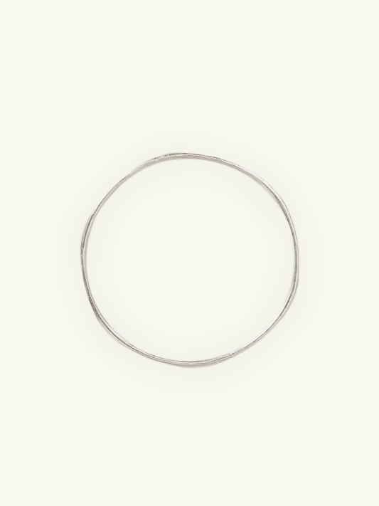 Ava Silver Bangle