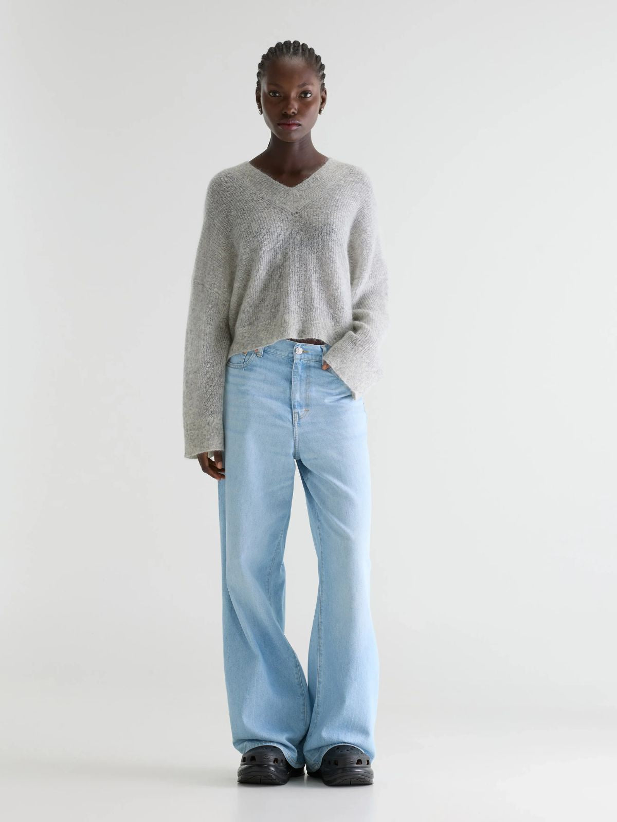 Arco Mohair Sweater - Light Grey