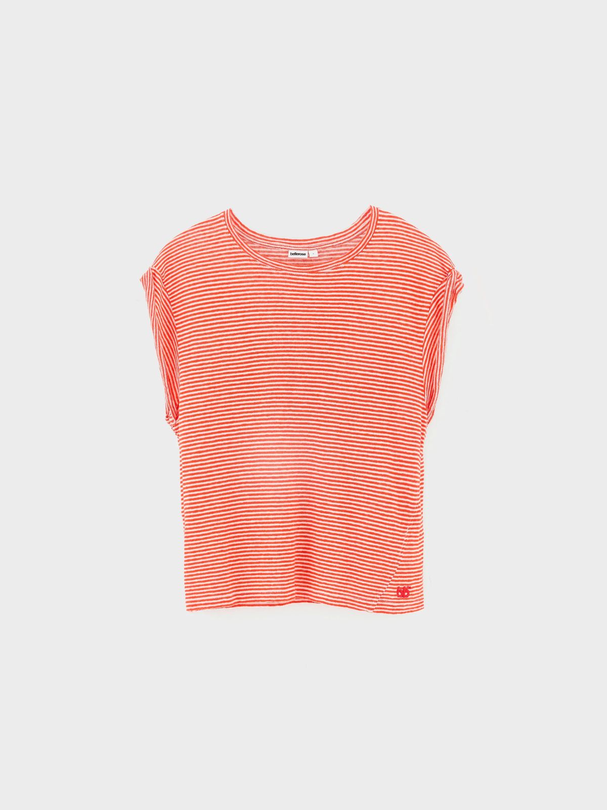 Vlyn Stripe T-Shirt - Coral