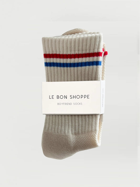 Boyfriend Socks - Milk