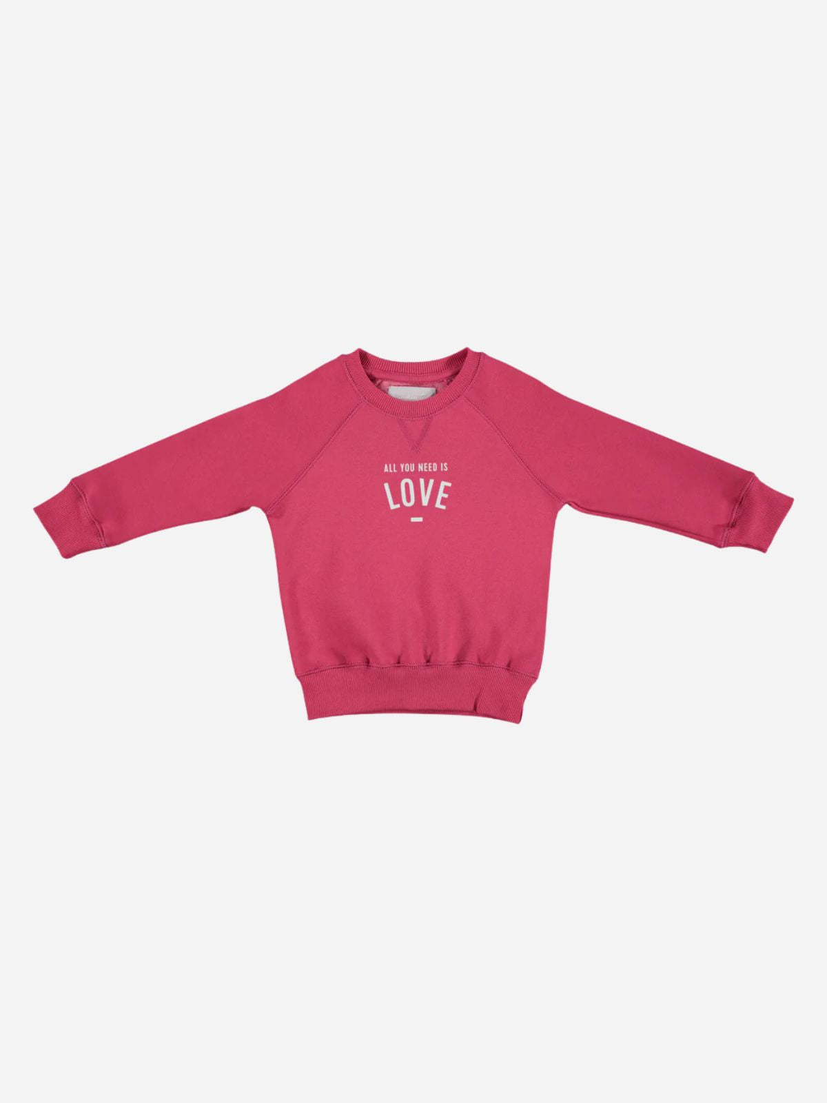 Sweatshirt "All You Need is Love" - Berry