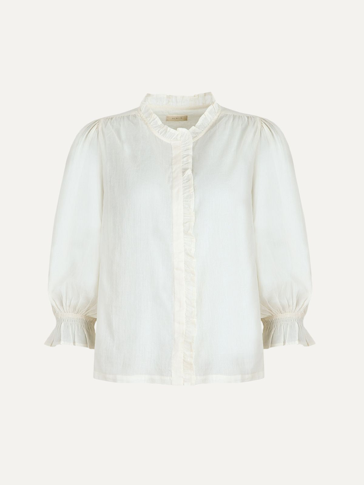 Frankie Voile Ruffle Blouse - Ecru