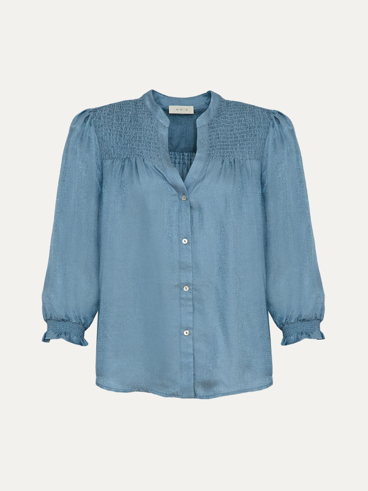 Rhys Silk Blend Blouse - Duck Egg Blue