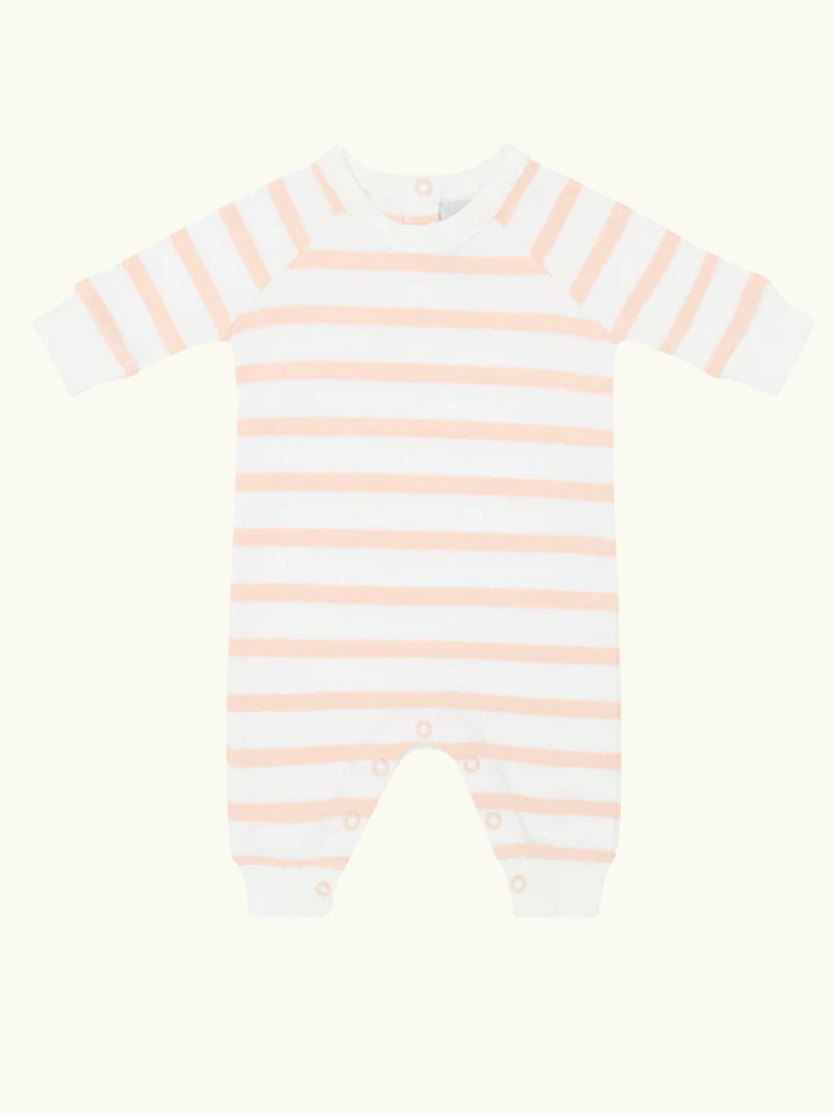 Iris Fashion - BOB & BLOSSOM - Breton Striped All-In-One - Powder Pink