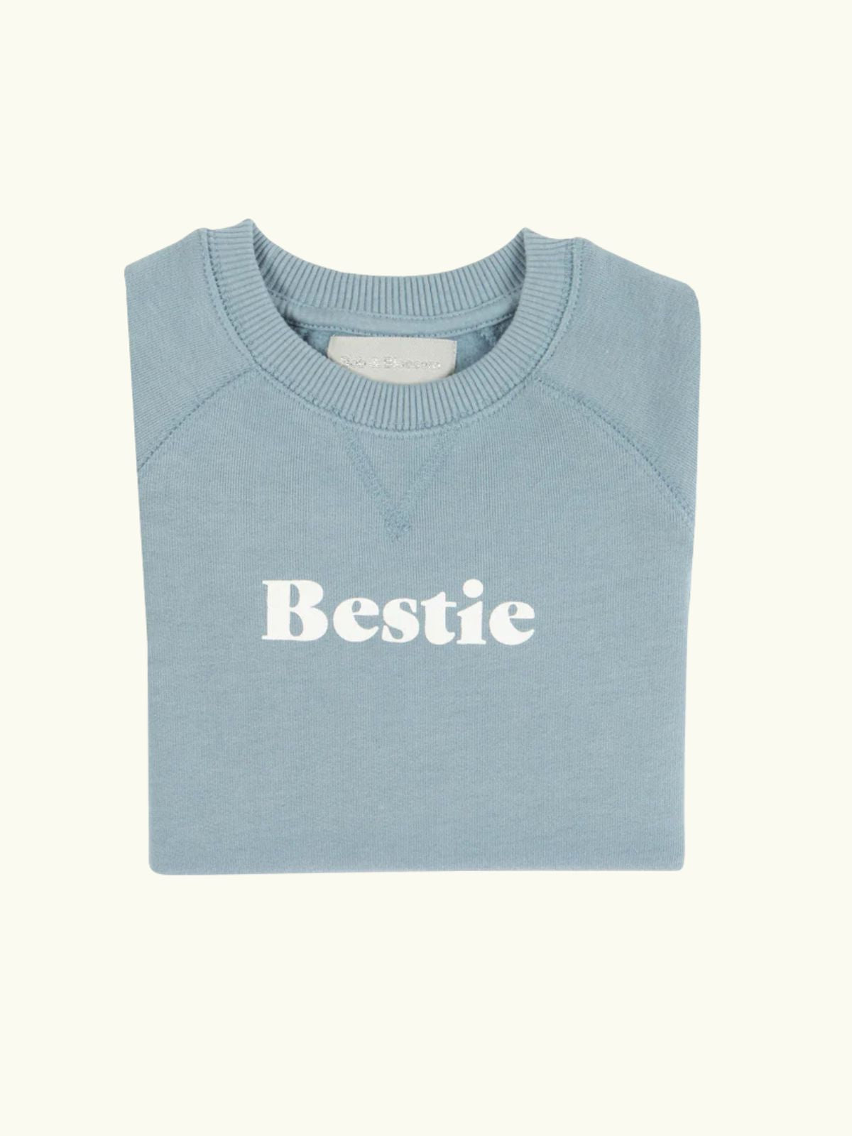 Bob and Bob Blossom Bestie Long sleeve blue sweatshirt