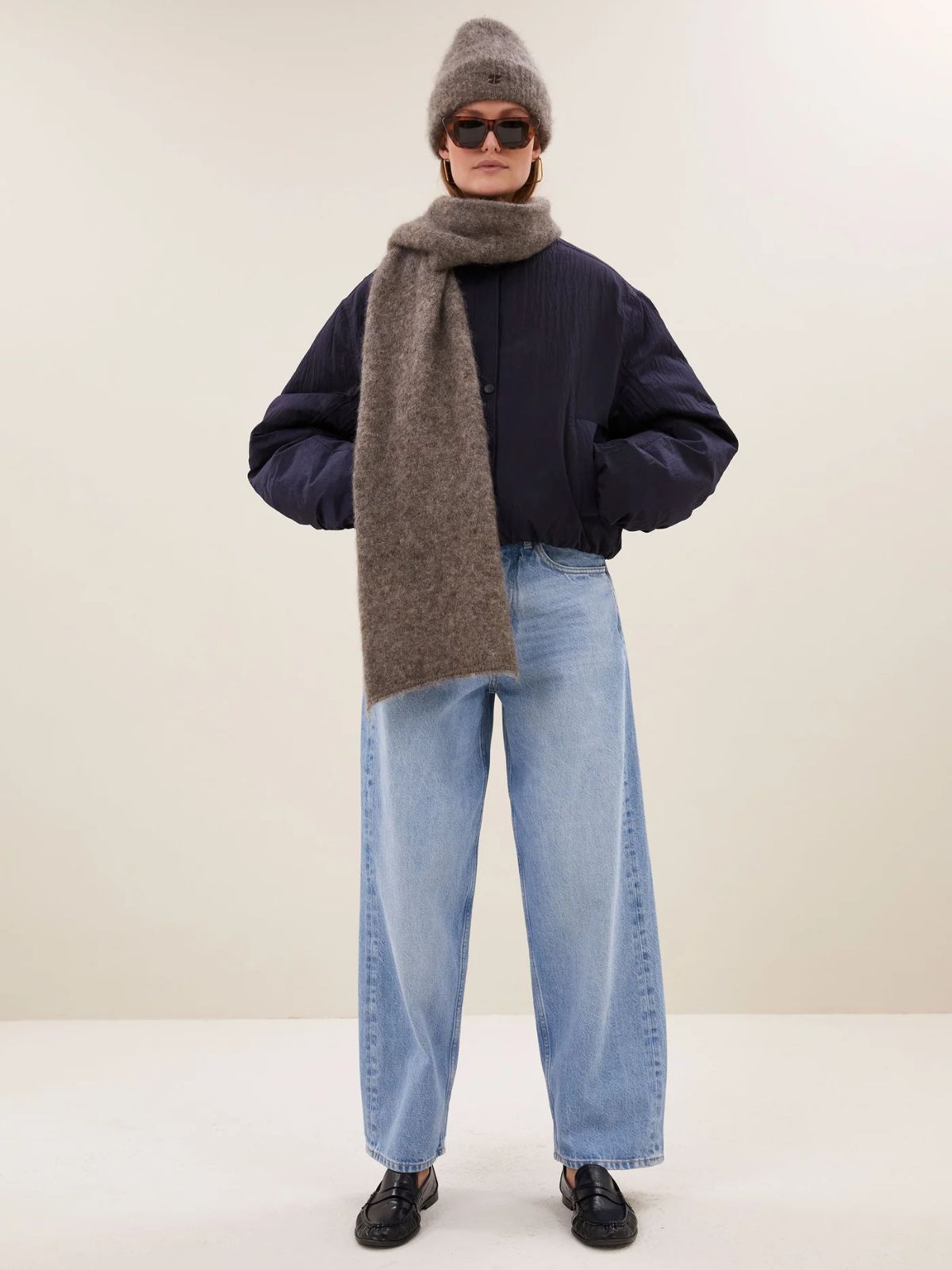 Leah Norton Scarf - Biscuit