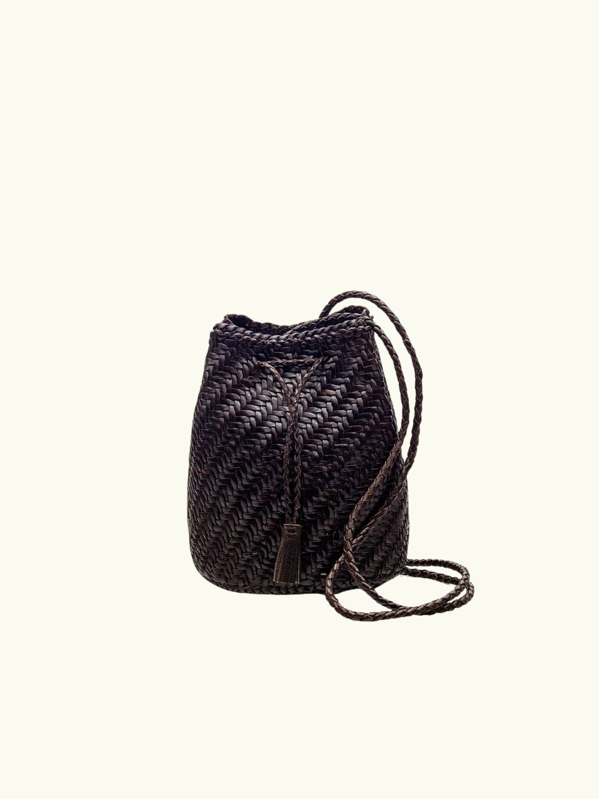 Pompom Double Jump Bag - Dark Brown