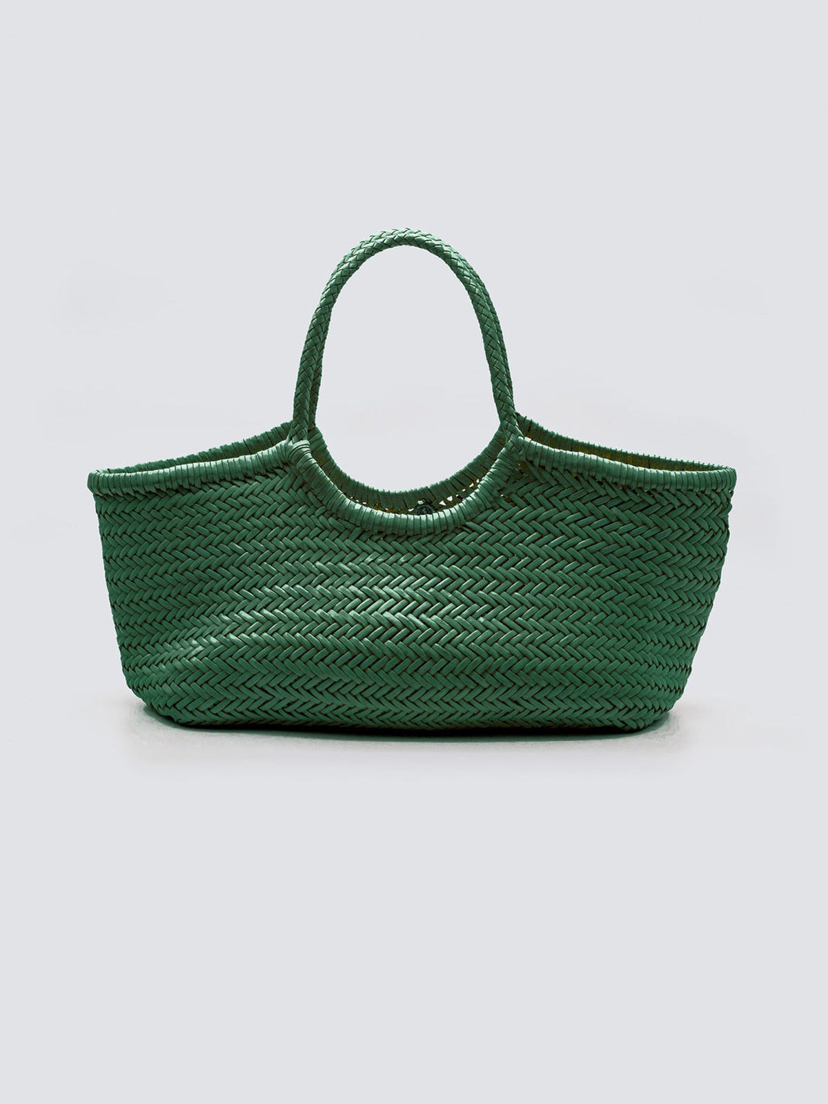 Nantucket Handwoven Big Basket - Forest Green