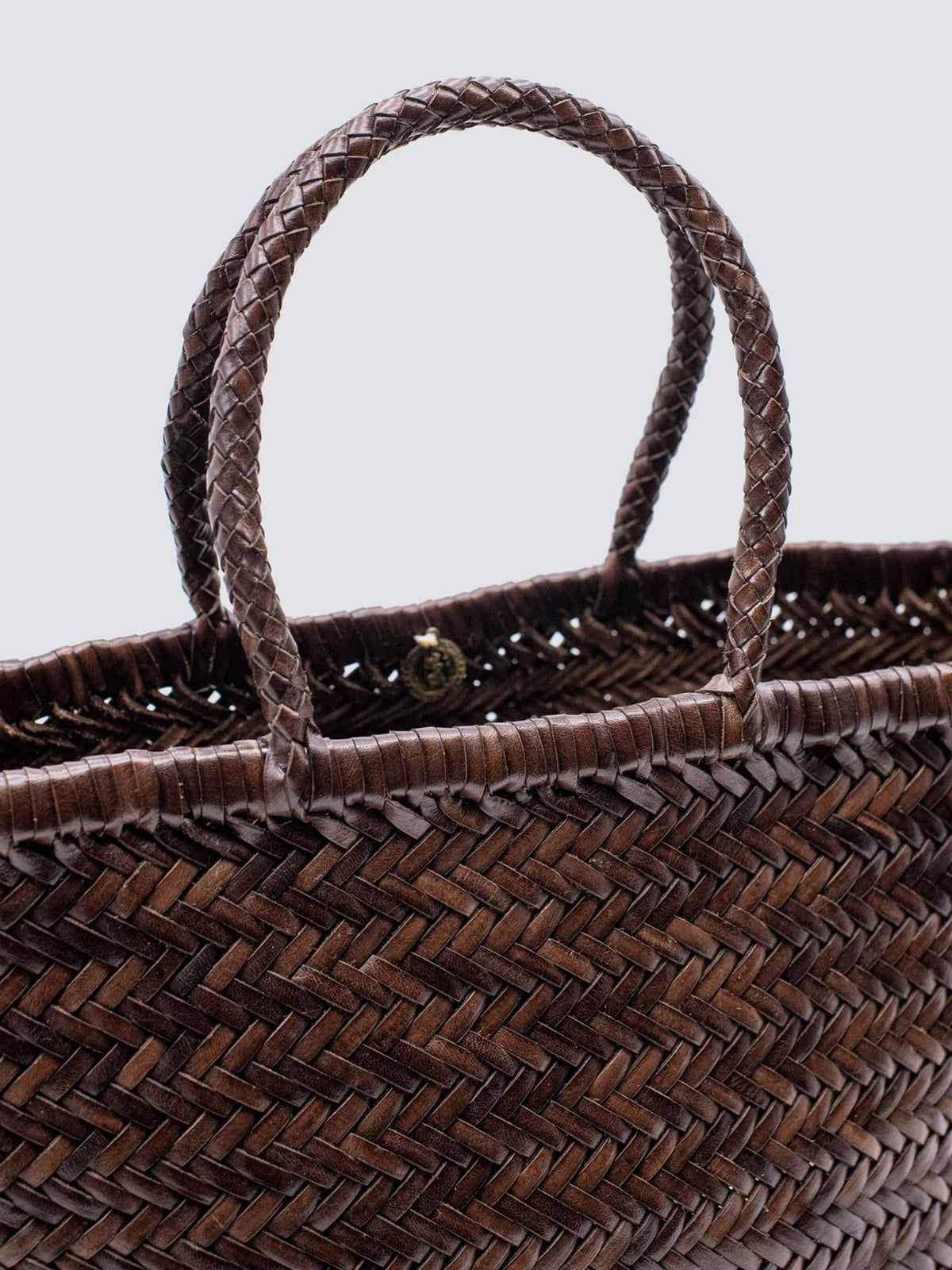 Triple Jump Handwoven Big Basket - Dark Brown