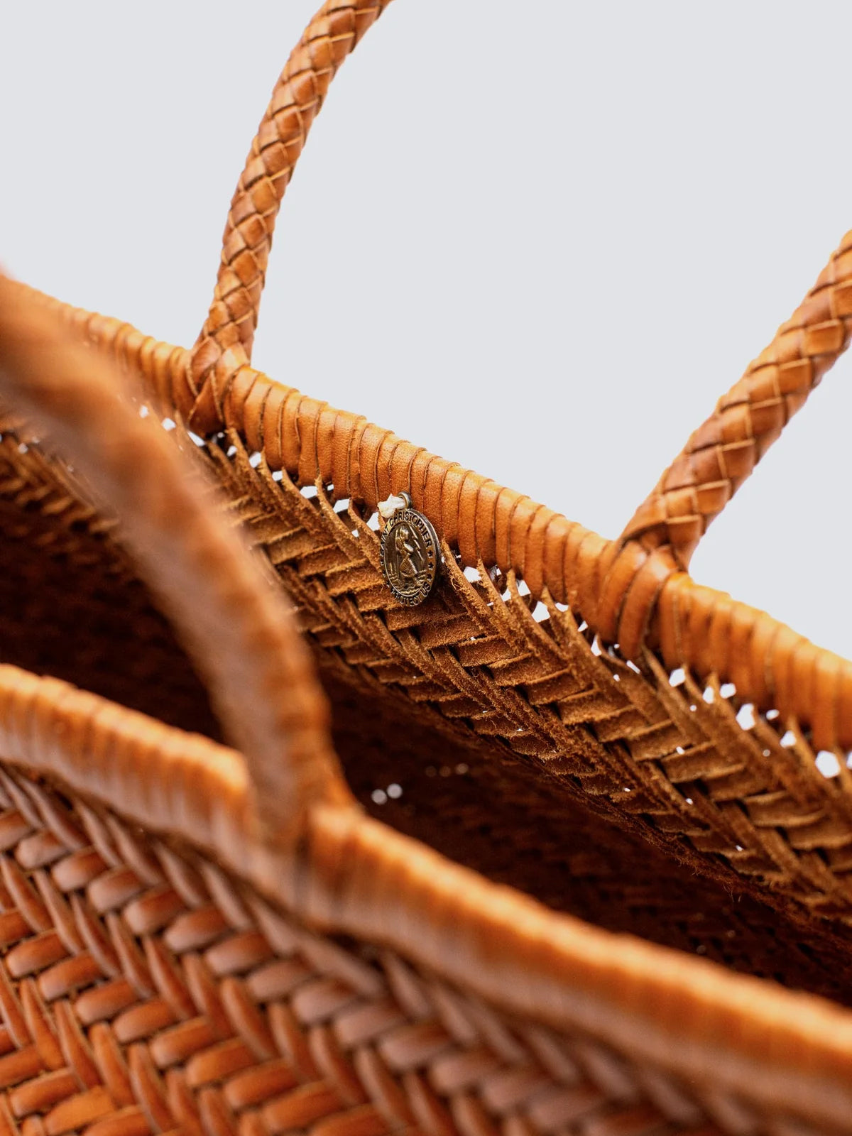 Triple Jump Handwoven Big Basket - Tan