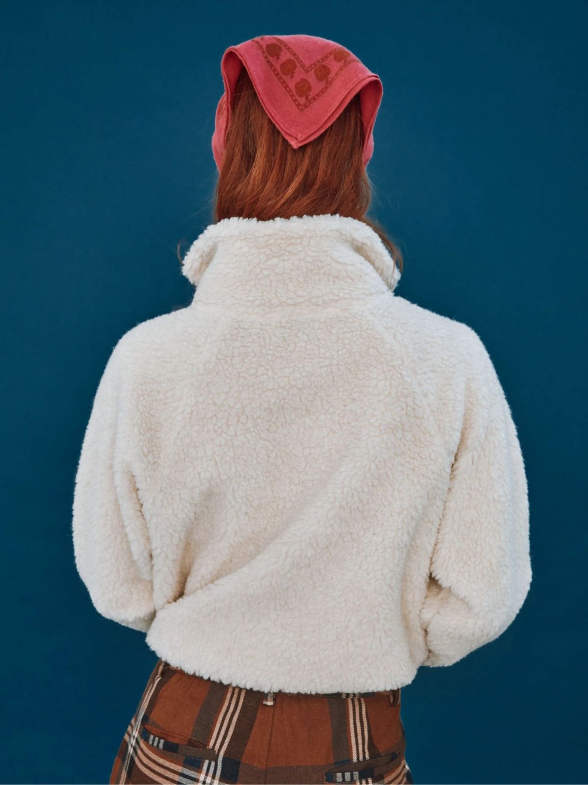 Caramel Teddy Zip Knit