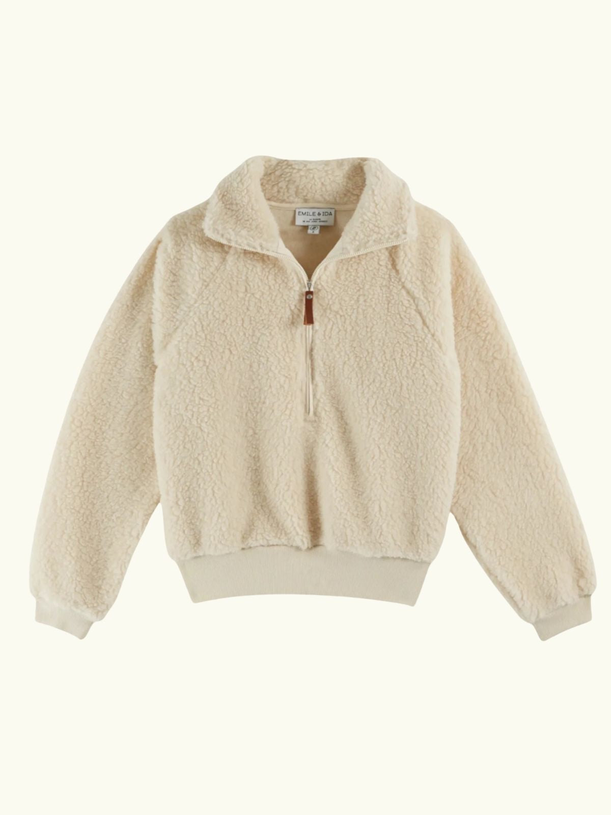 Caramel Teddy Zip Knit