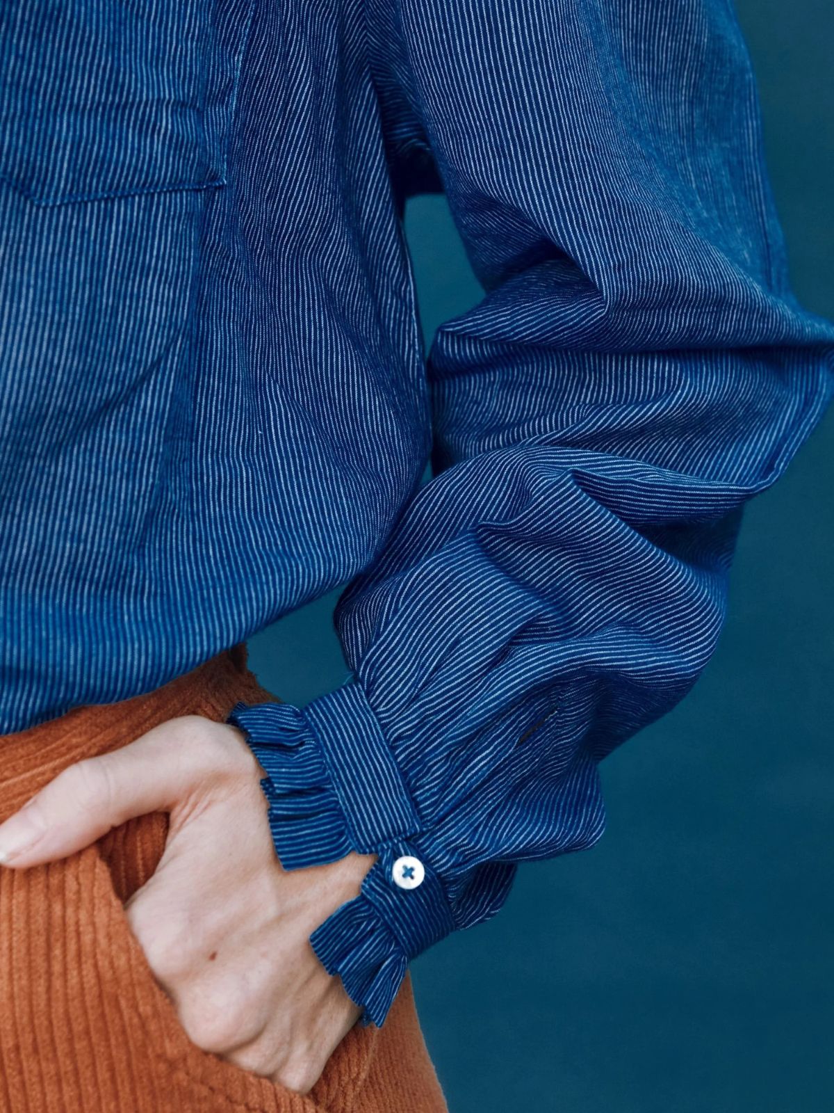 Cassandre Collar Shirt - Blue