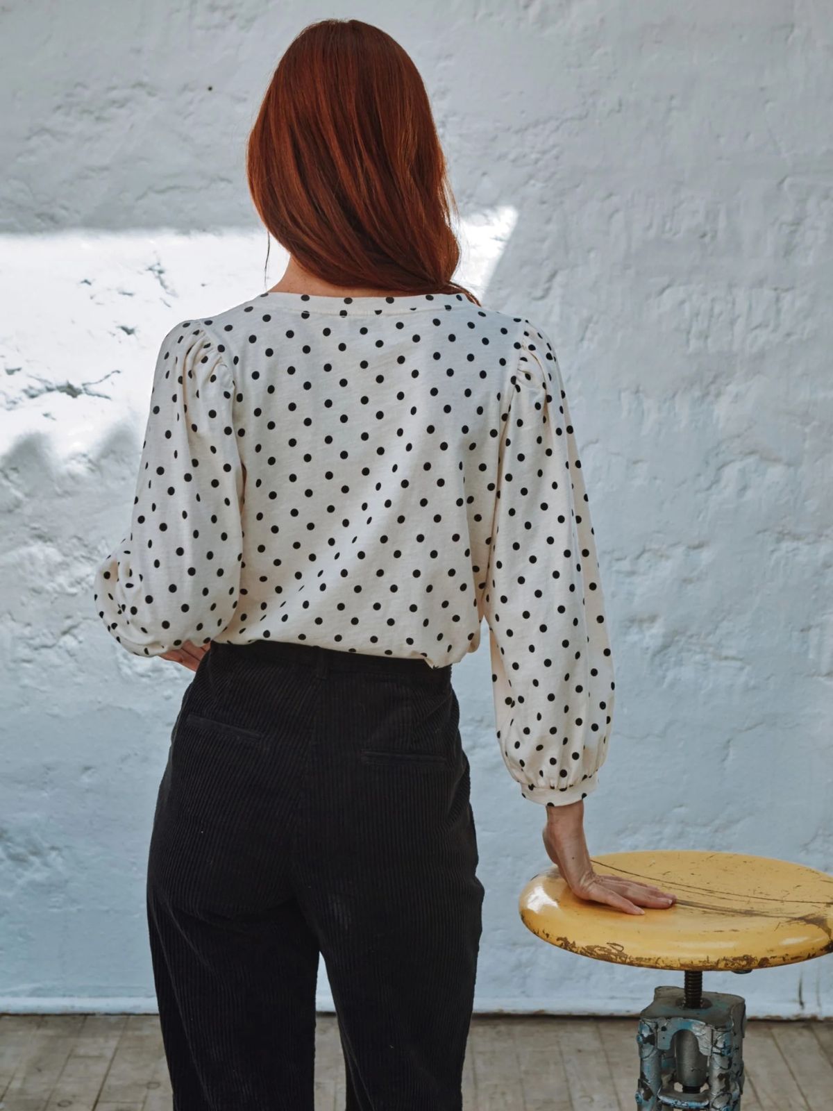 Cayda Polka Dot Top