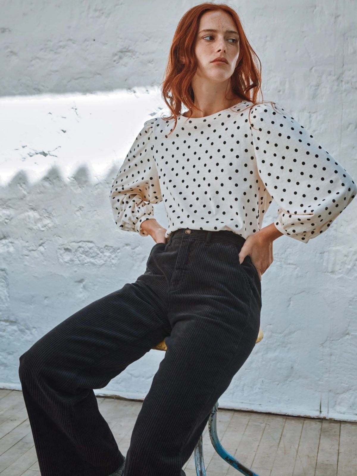 Cayda Polka Dot Top