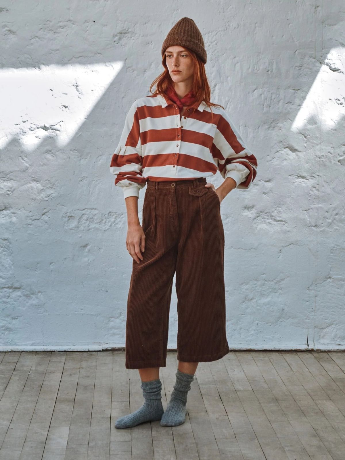 Clement Stripe Polo Jumper