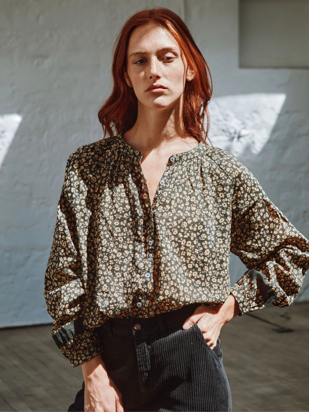 Clara Print Blouse