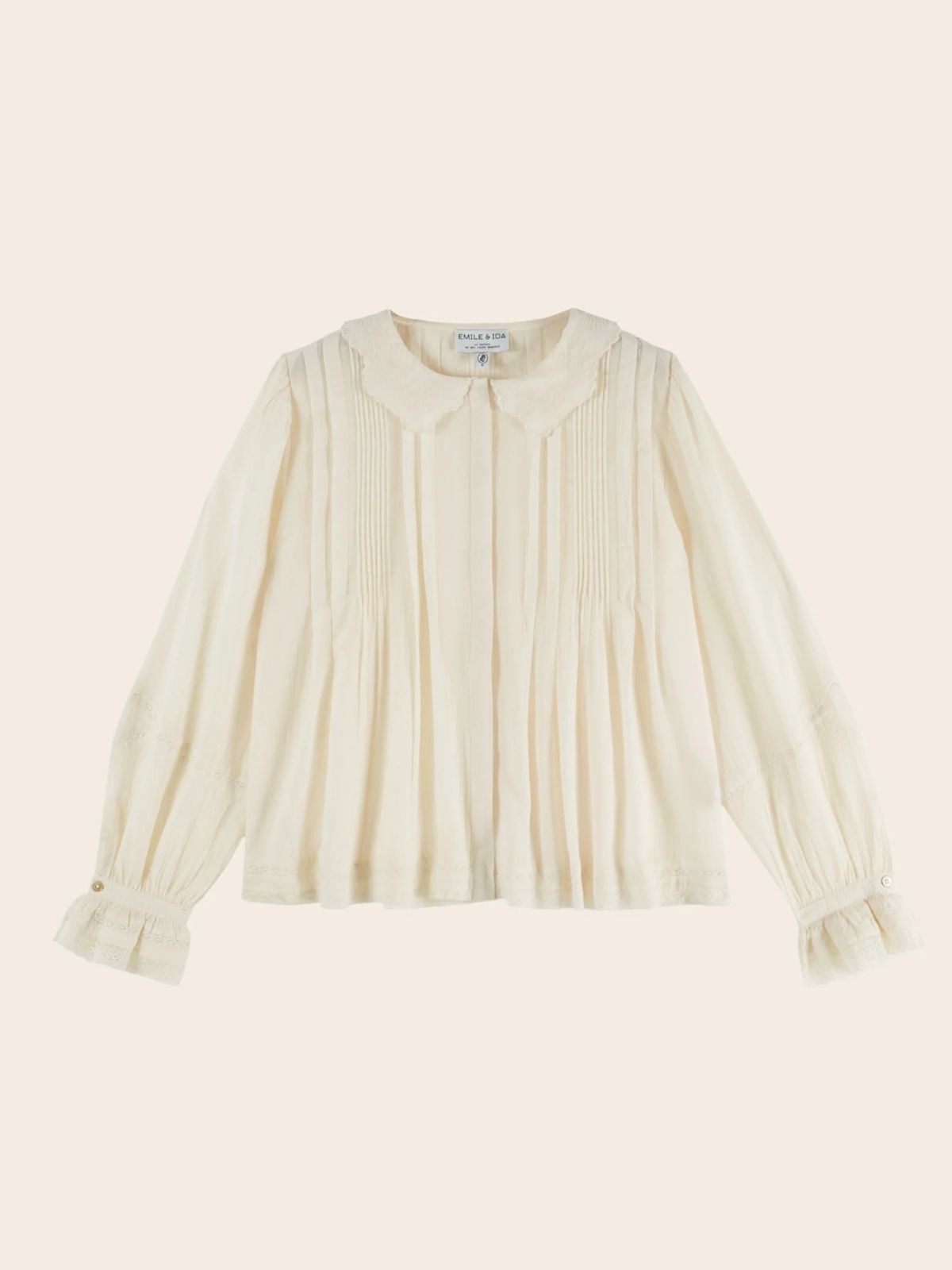 Elisabeth Embroidered Blouse - Ecru