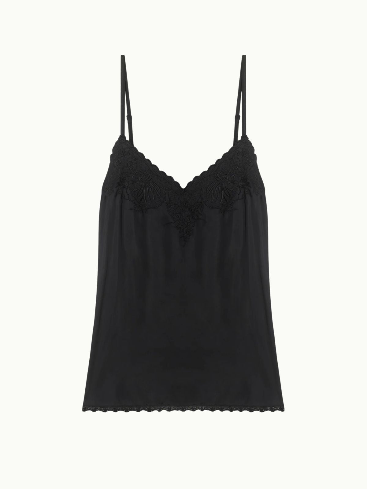 Cynthia Satin Camisole - Black