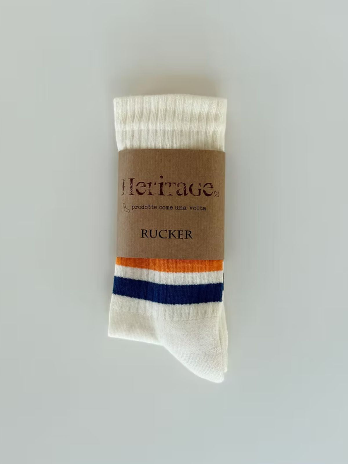 Rucker Stripe Socks- Cream