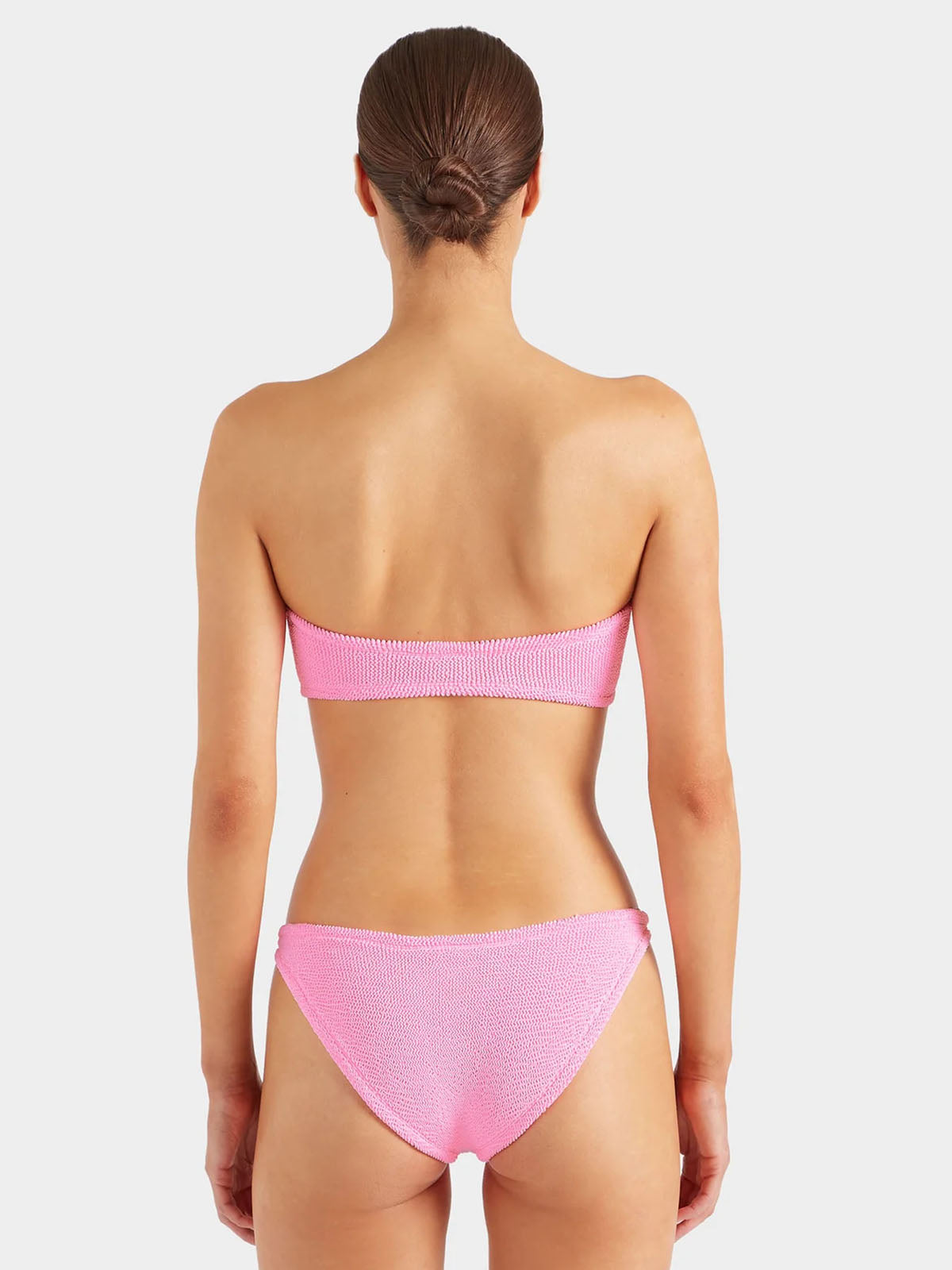 Jean Metallic Crinkle Bikini - Bubblegum